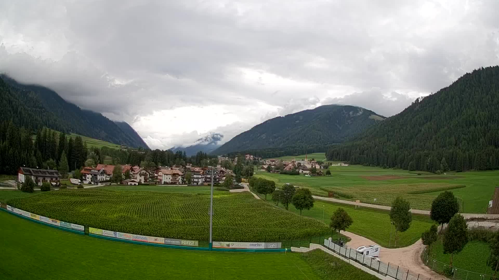 Webcam Niederrasen / Kronplatz – Vista en directo desde el Valle de Anterselva