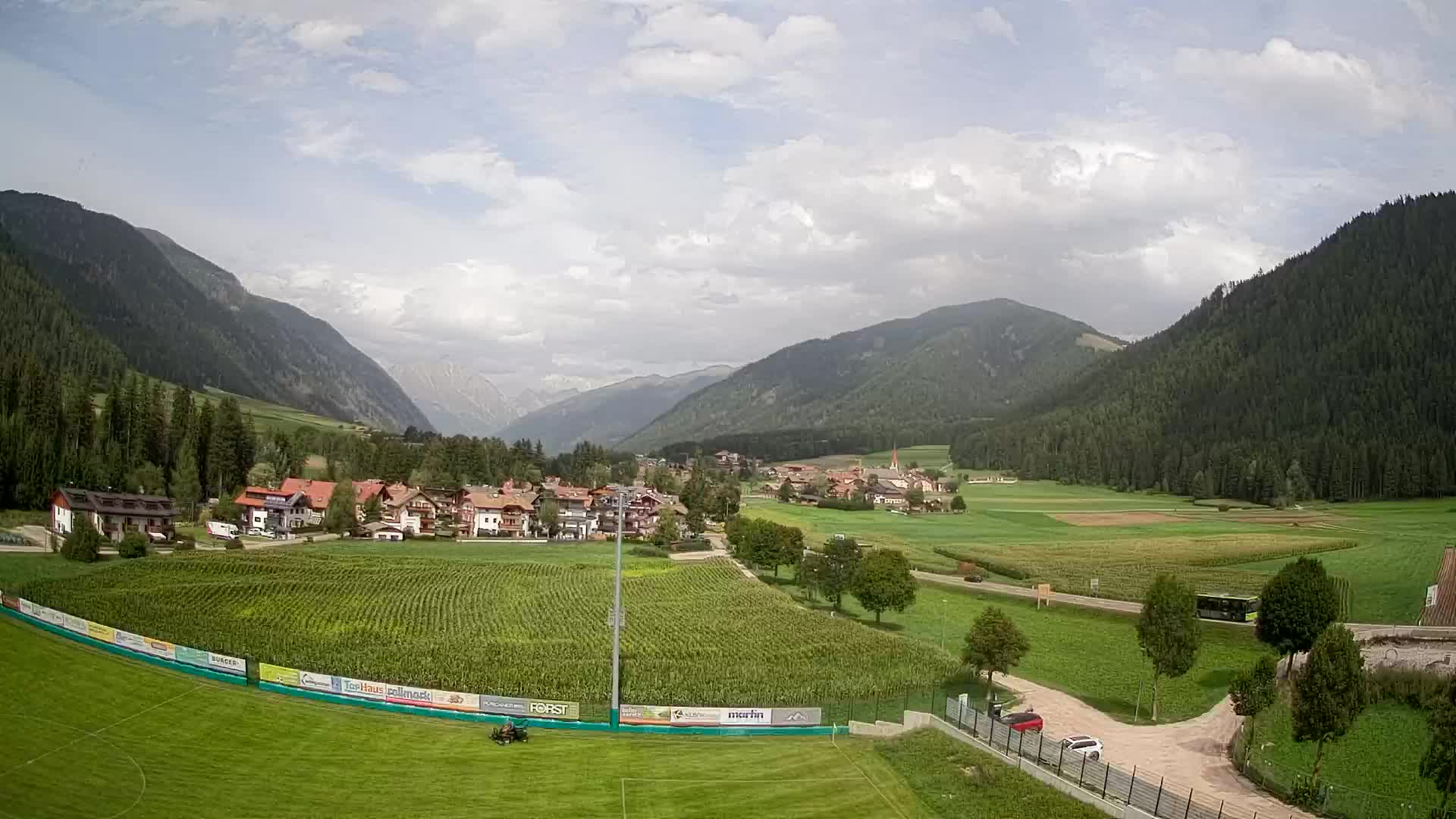 Webcam Niederrasen / Kronplatz – Vista en directo desde el Valle de Anterselva