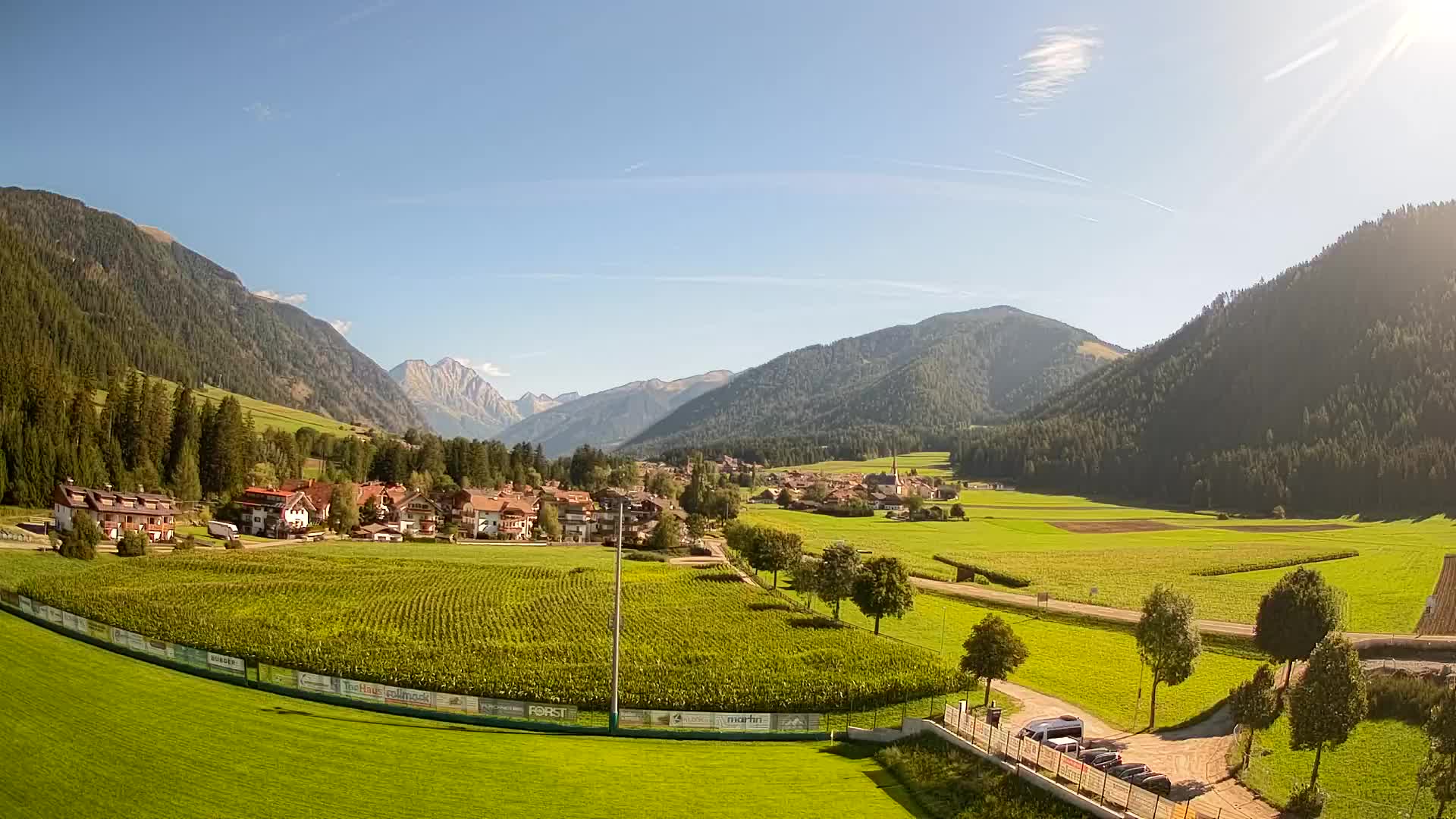 Webcam Rasun di Sotto / Plan de Corones – Vista live dalla Val Anterselva