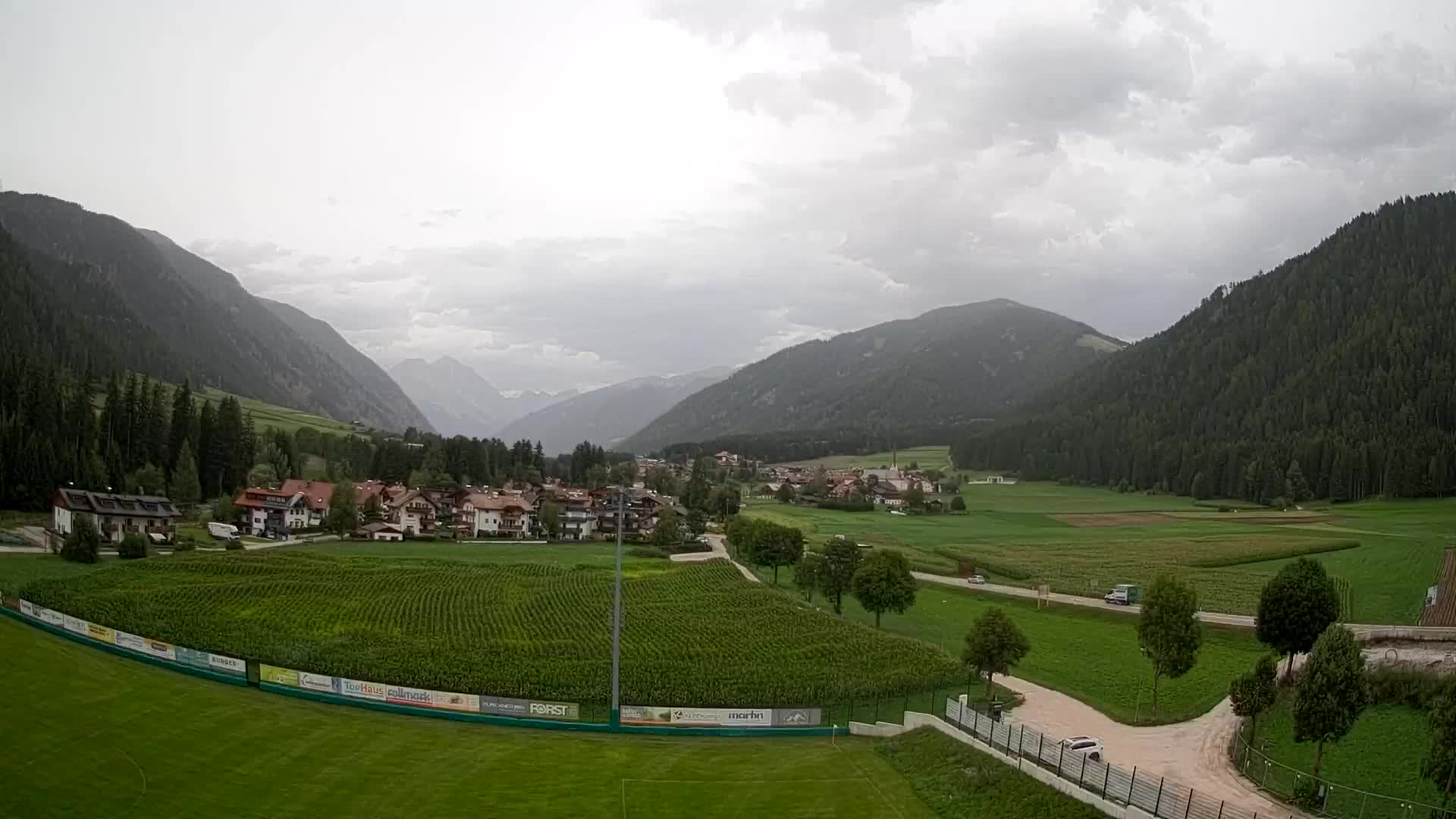 Webcam Niederrasen / Kronplatz – Vista en directo desde el Valle de Anterselva