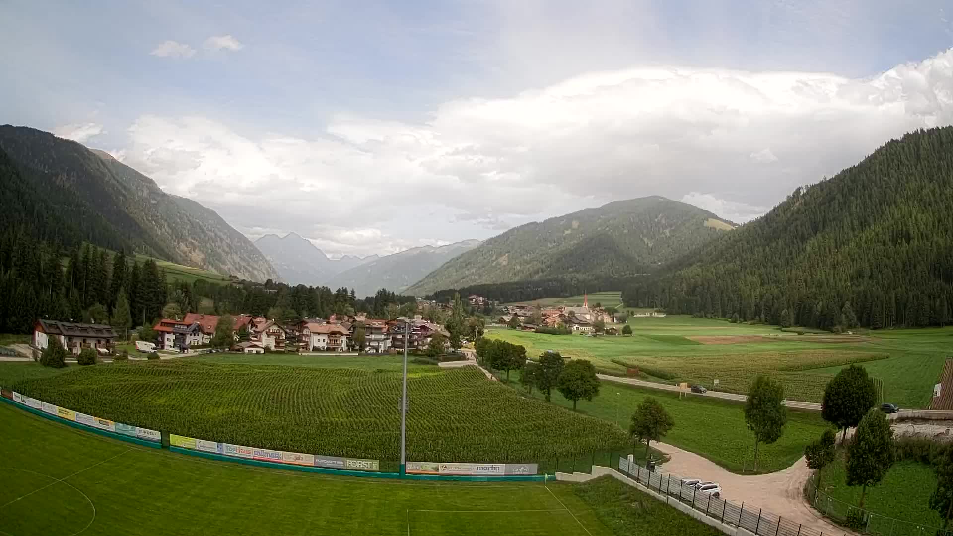 Webcam Niederrasen / Kronplatz – Vista en directo desde el Valle de Anterselva