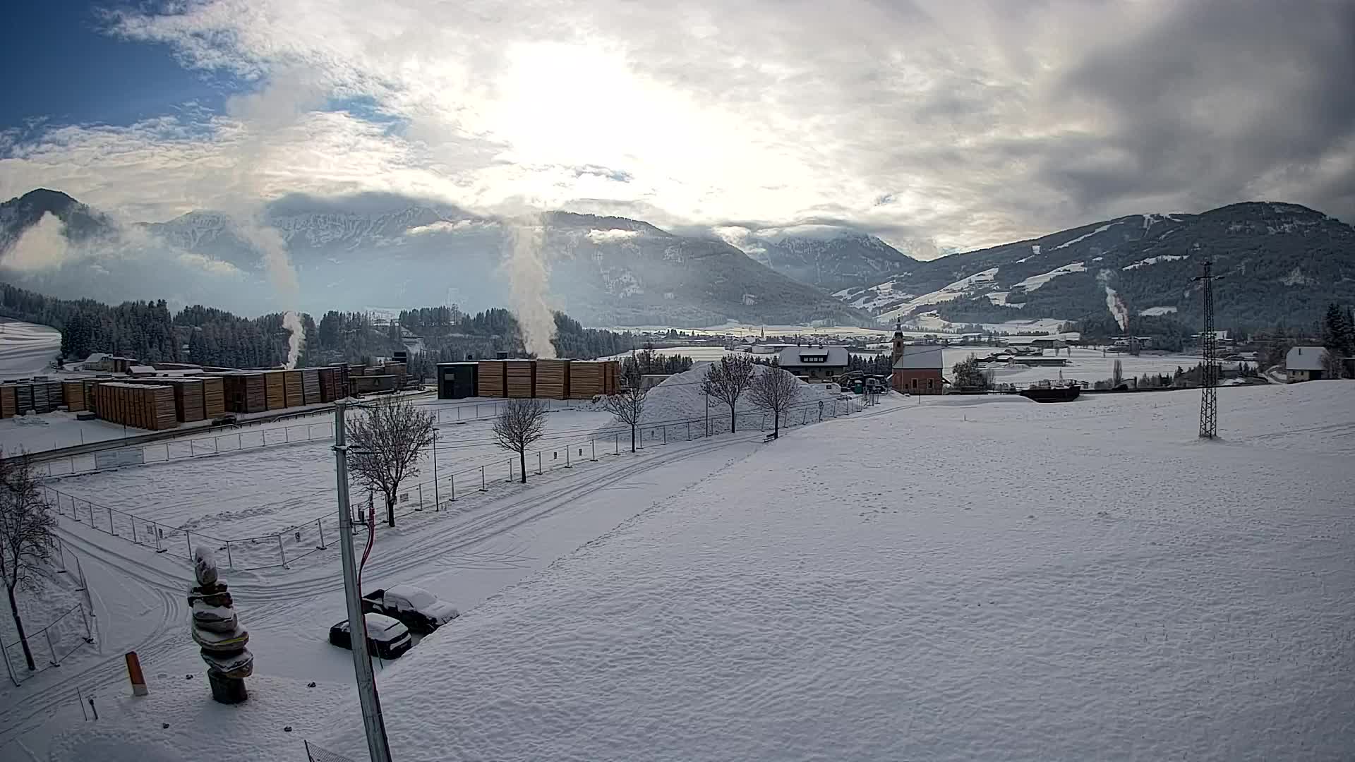 Webcam Rasun / Plan de Corones – Vista live dalla Valle di Anterselva