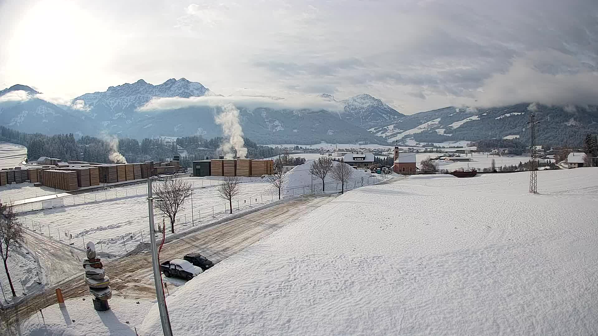 Webcam Rasun / Plan de Corones – Vista live dalla Valle di Anterselva