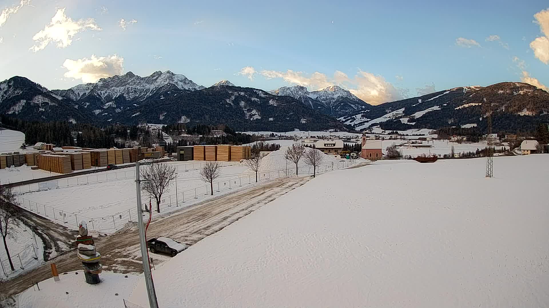 Webcam Rasun / Plan de Corones – Vista live dalla Valle di Anterselva