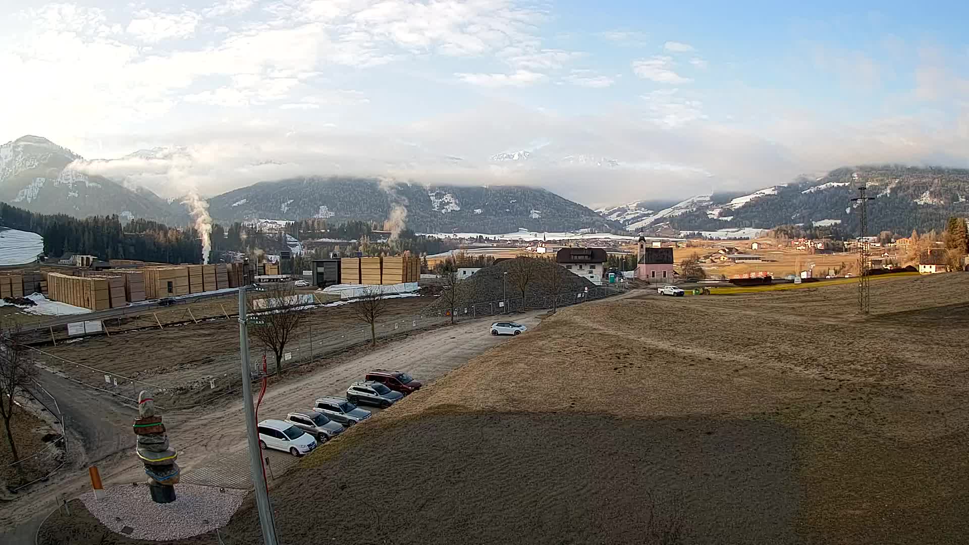 Webcam Rasun / Plan de Corones – Vista live dalla Valle di Anterselva