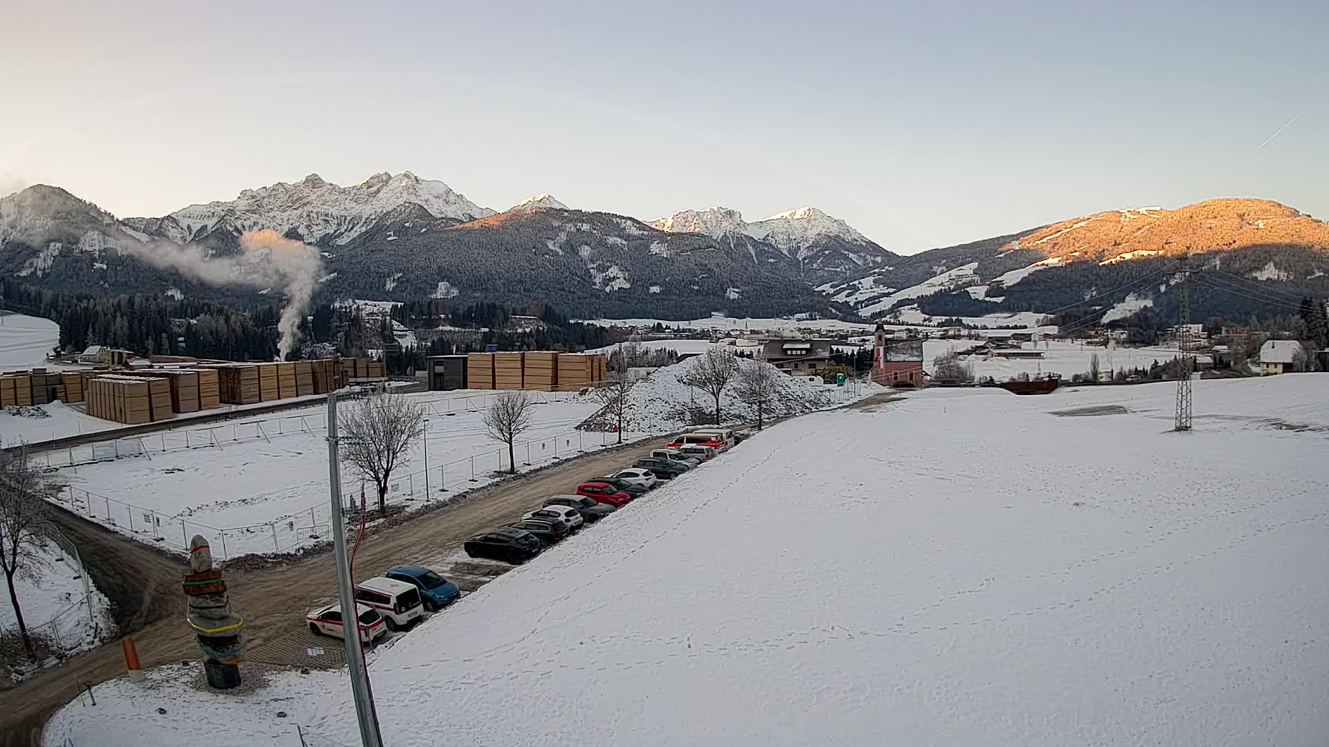 Webcam Rasun / Plan de Corones – Vista live dalla Valle di Anterselva