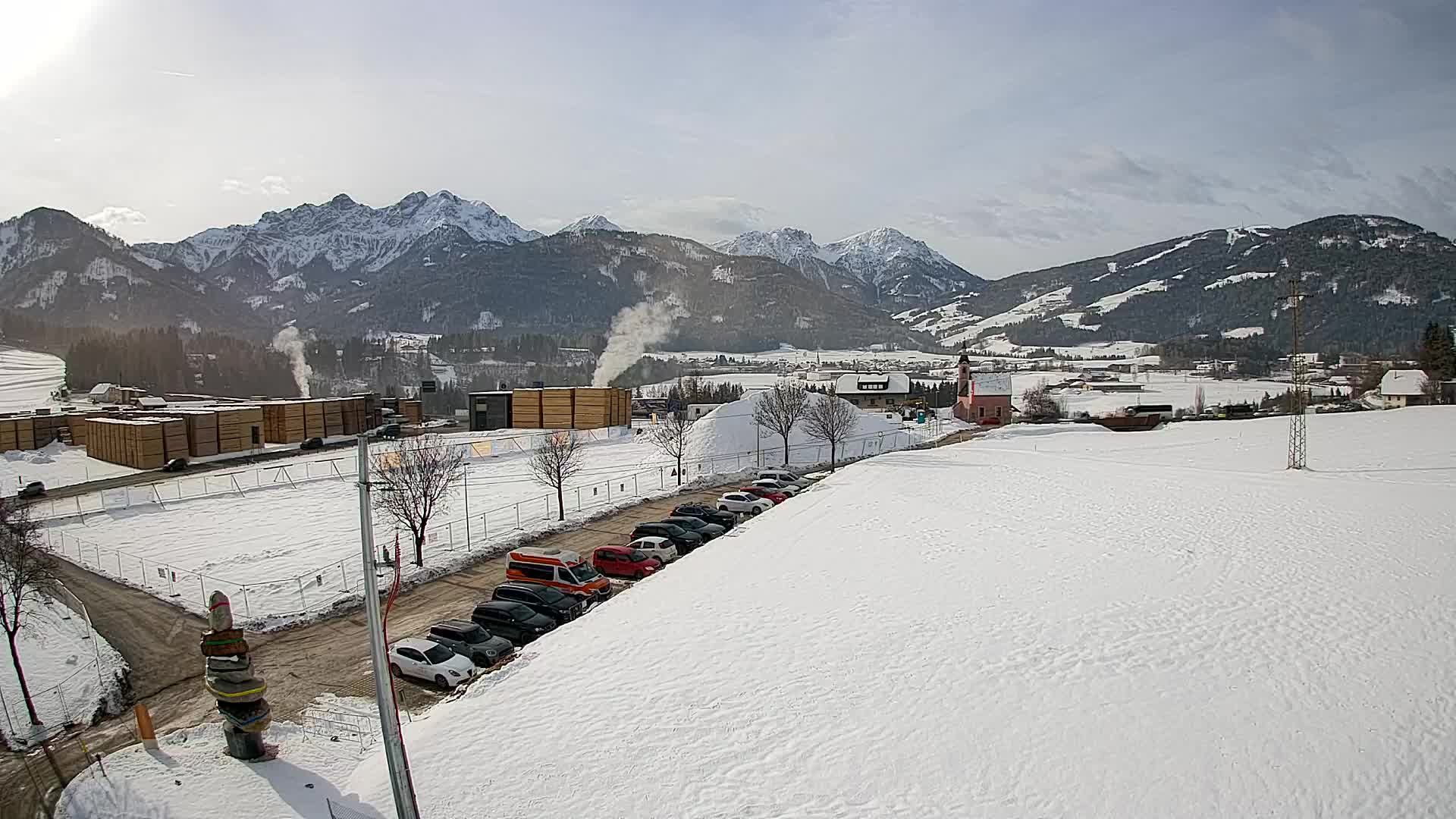 Webcam Rasun / Plan de Corones – Vista live dalla Valle di Anterselva