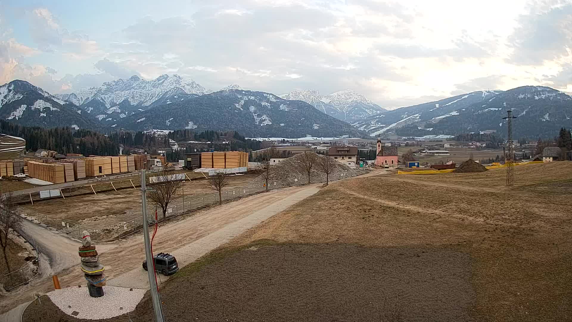 Webcam Rasun / Plan de Corones – Vista live dalla Valle di Anterselva