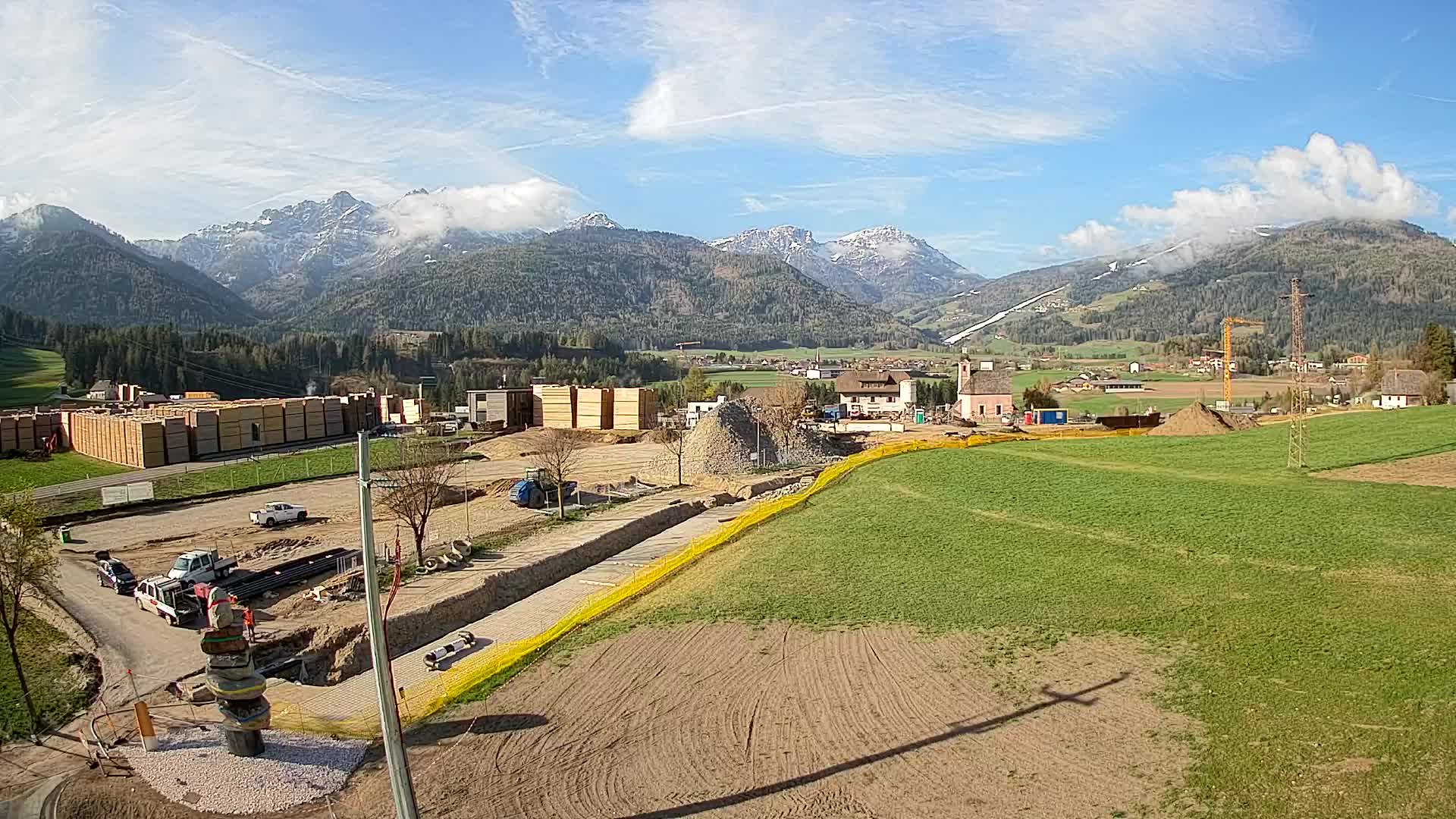 Webcam Rasun / Plan de Corones – Vista live dalla Valle di Anterselva