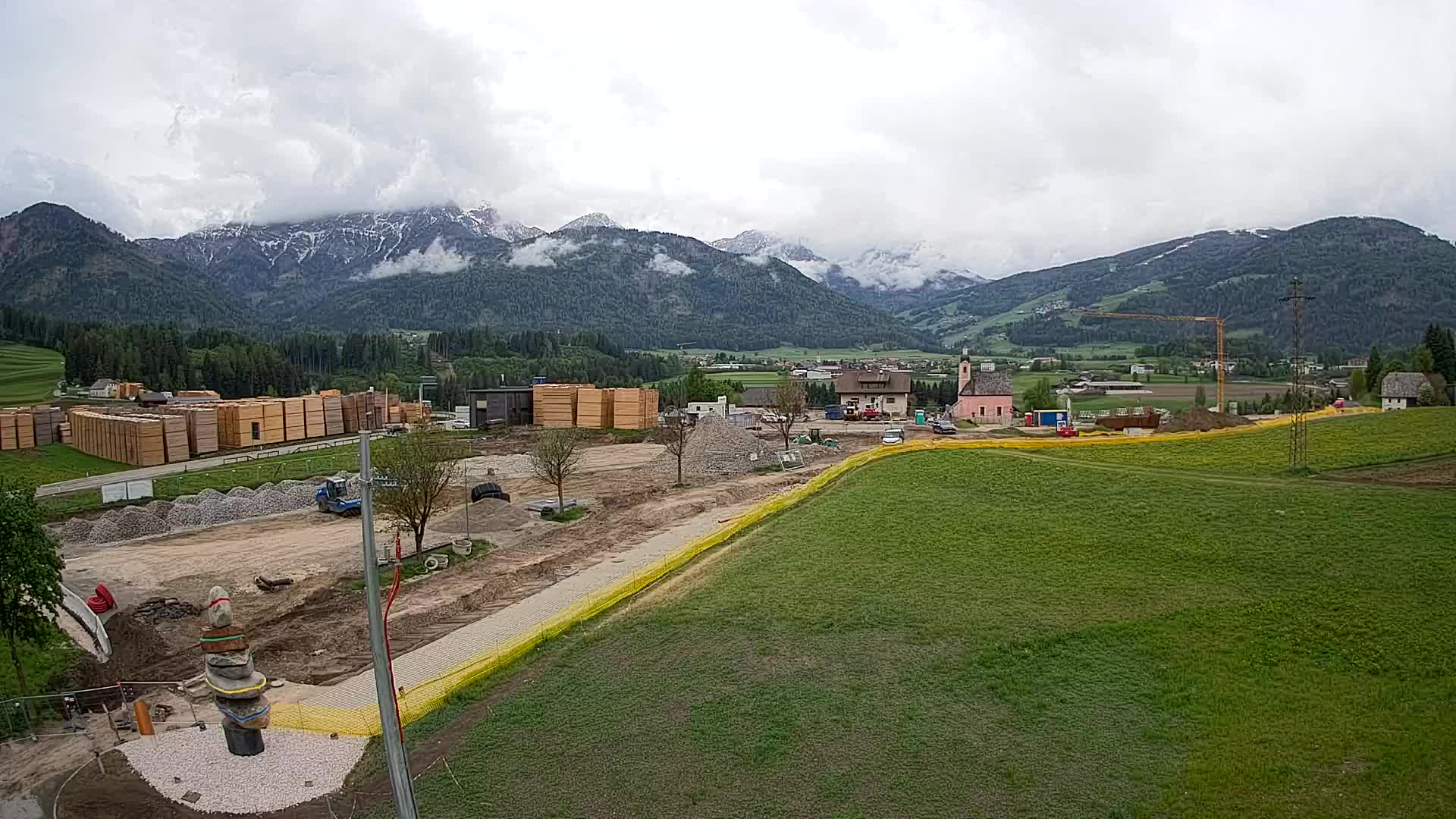 Webcam Rasun / Plan de Corones – Vista live dalla Valle di Anterselva
