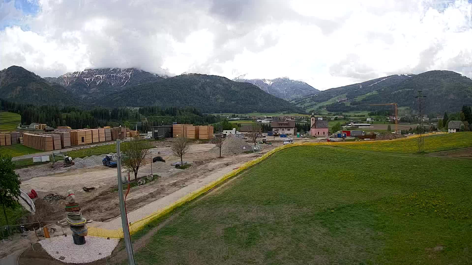 Webcam Rasun / Plan de Corones – Vista live dalla Valle di Anterselva