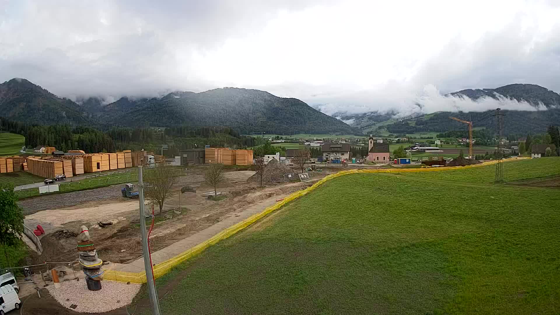 Webcam Rasun / Plan de Corones – Vista live dalla Valle di Anterselva