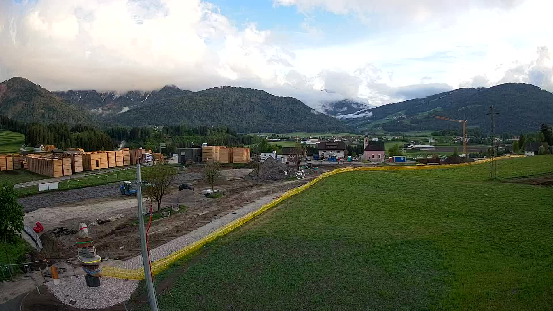 Webcam Rasun / Plan de Corones – Vista live dalla Valle di Anterselva
