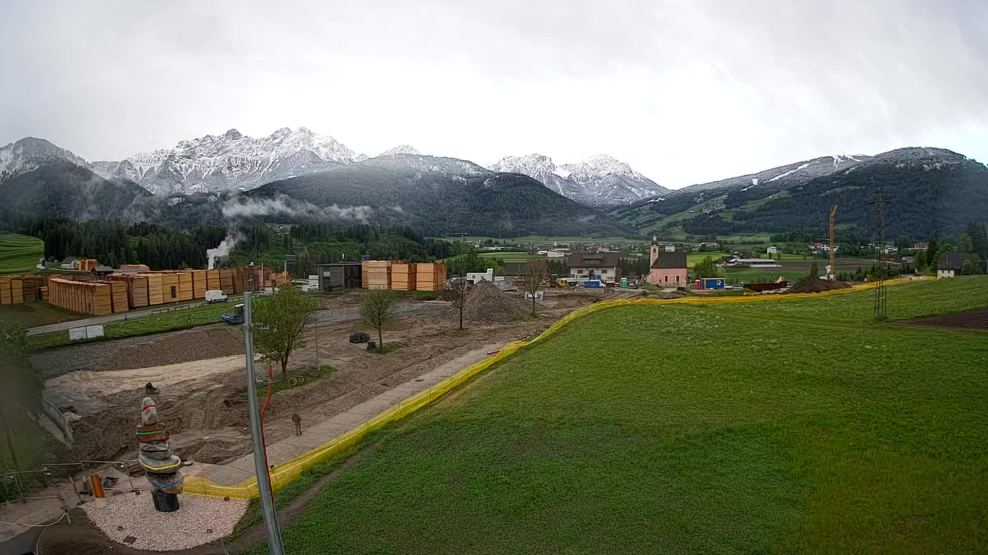 Webcam Rasun / Plan de Corones – Vista live dalla Valle di Anterselva
