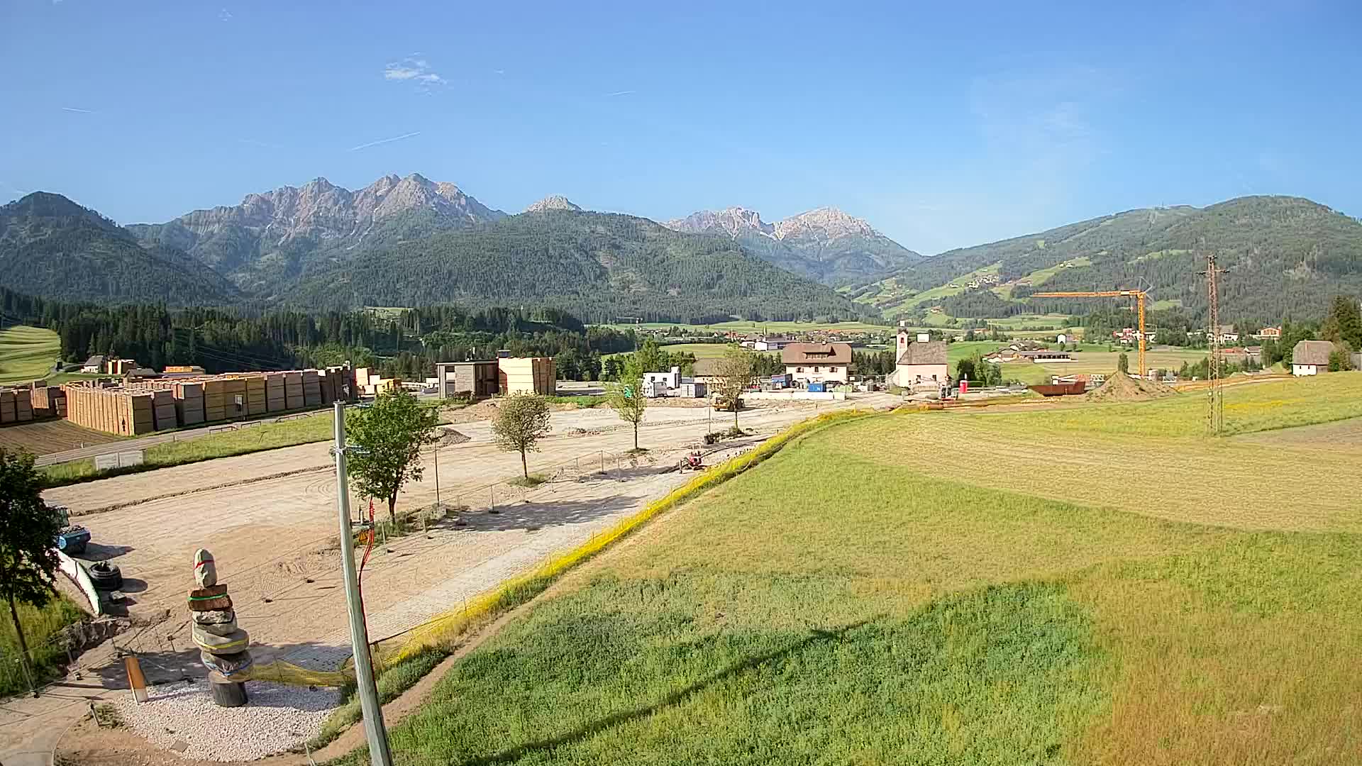 Webcam Rasun / Plan de Corones – Vista live dalla Valle di Anterselva