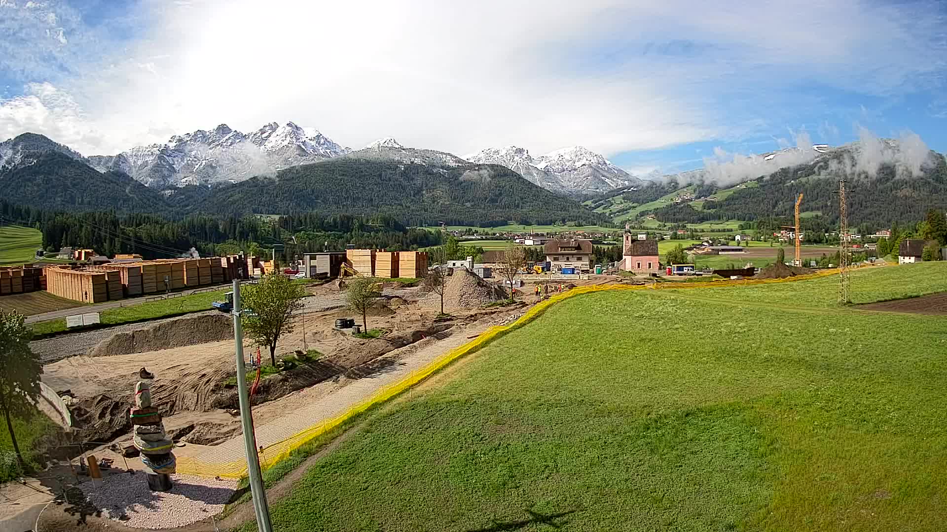 Webcam Rasun / Plan de Corones – Vista live dalla Valle di Anterselva
