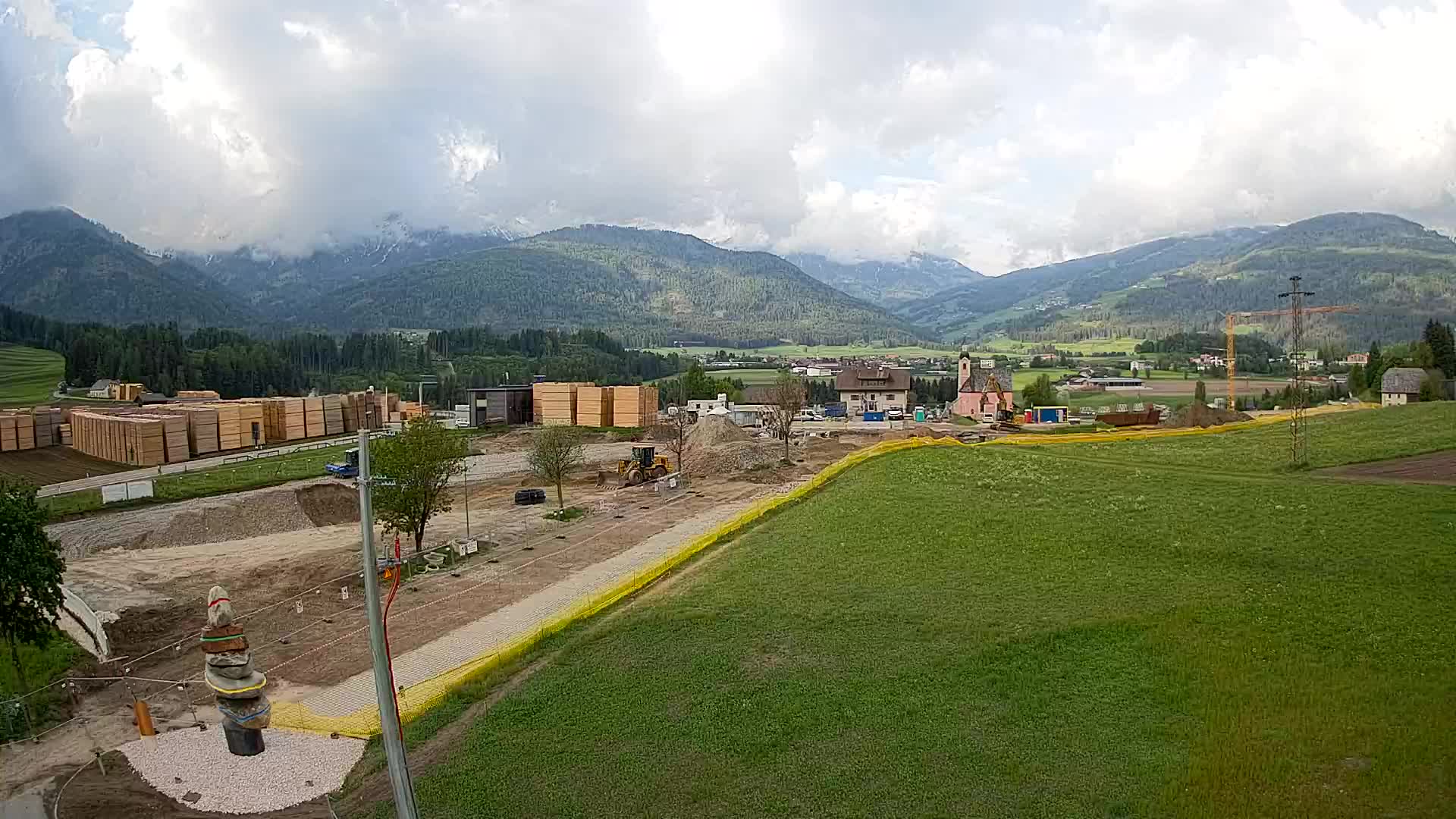 Webcam Rasun / Plan de Corones – Vista live dalla Valle di Anterselva