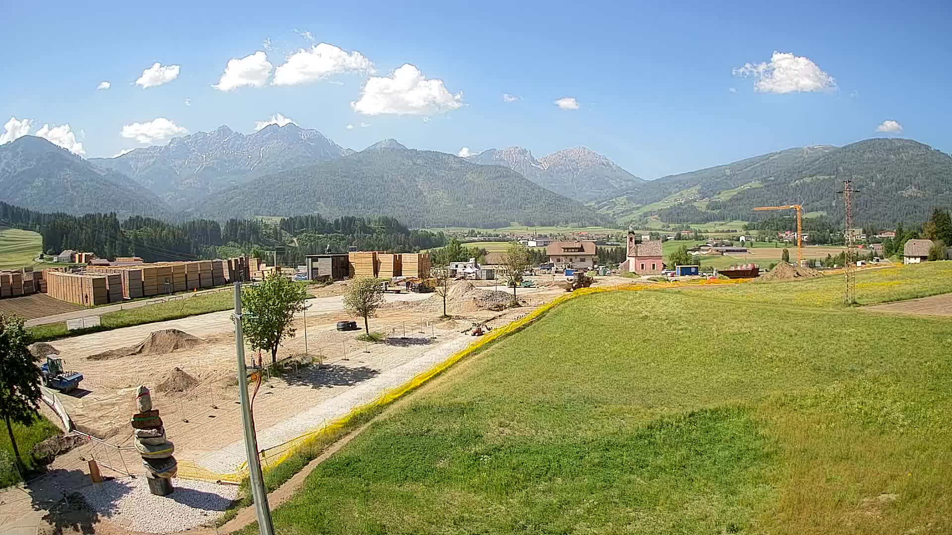 Webcam Rasun / Plan de Corones – Vista live dalla Valle di Anterselva
