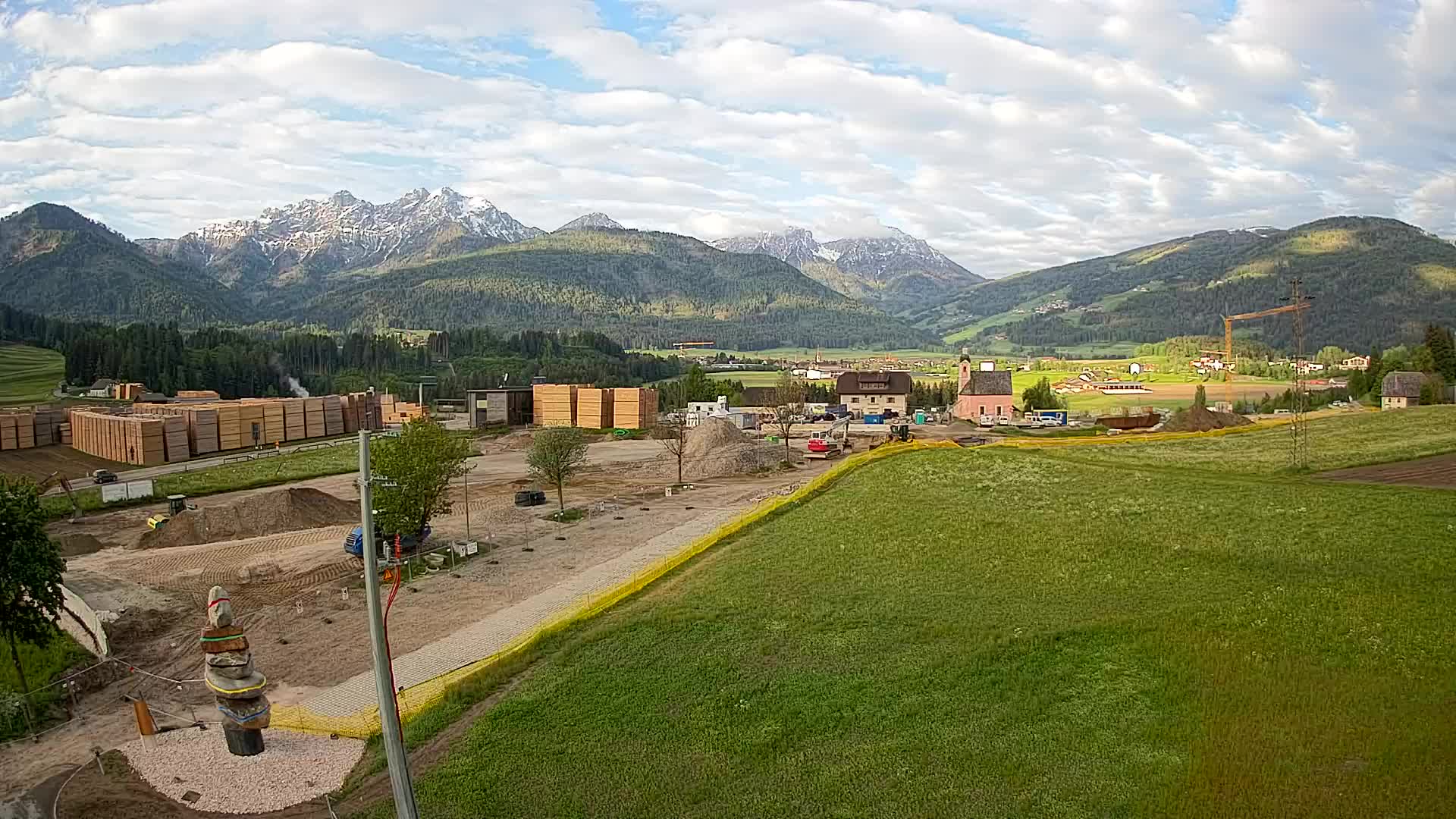 Webcam Rasun / Plan de Corones – Vista live dalla Valle di Anterselva