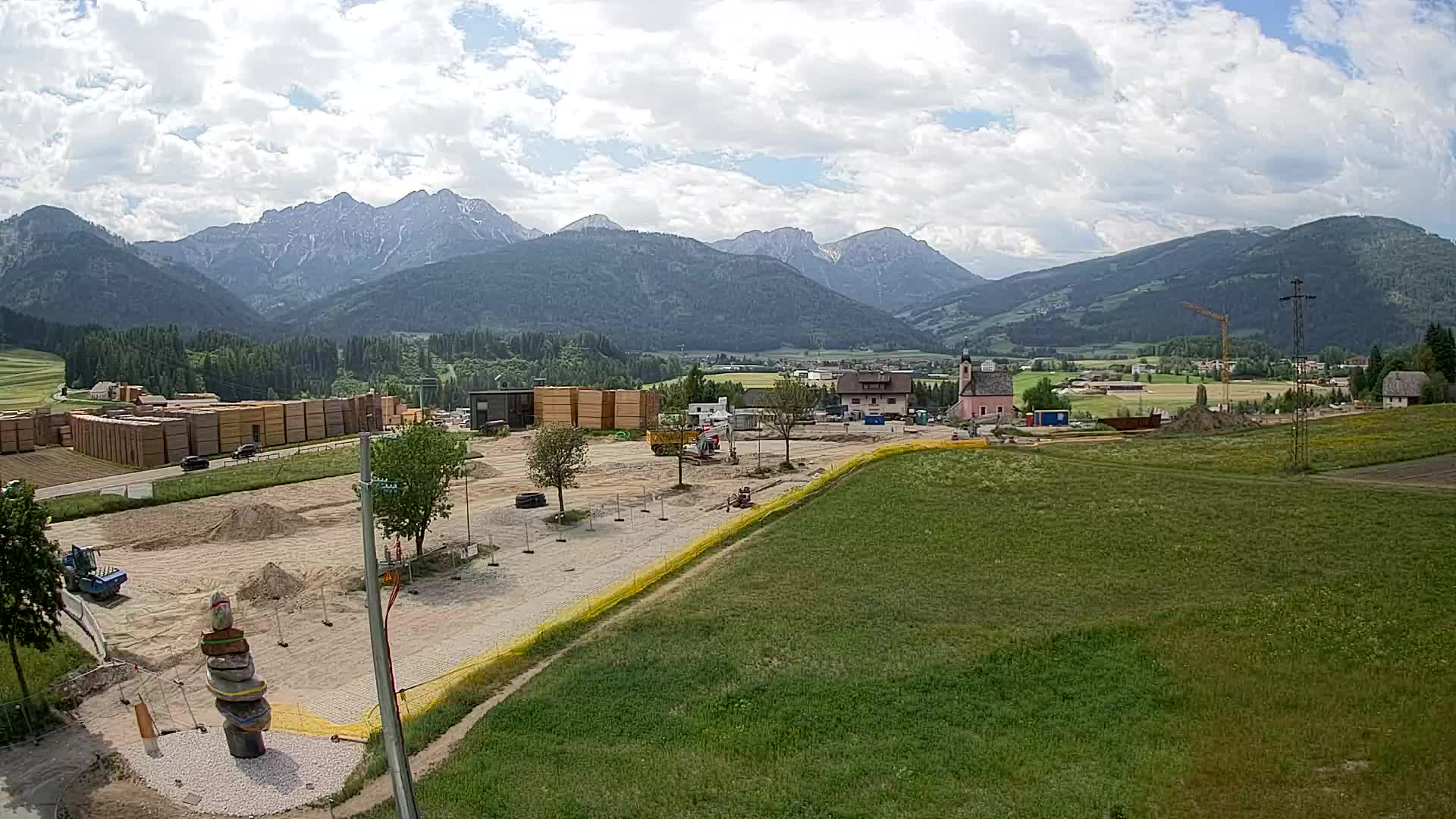 Webcam Rasun / Plan de Corones – Vista live dalla Valle di Anterselva
