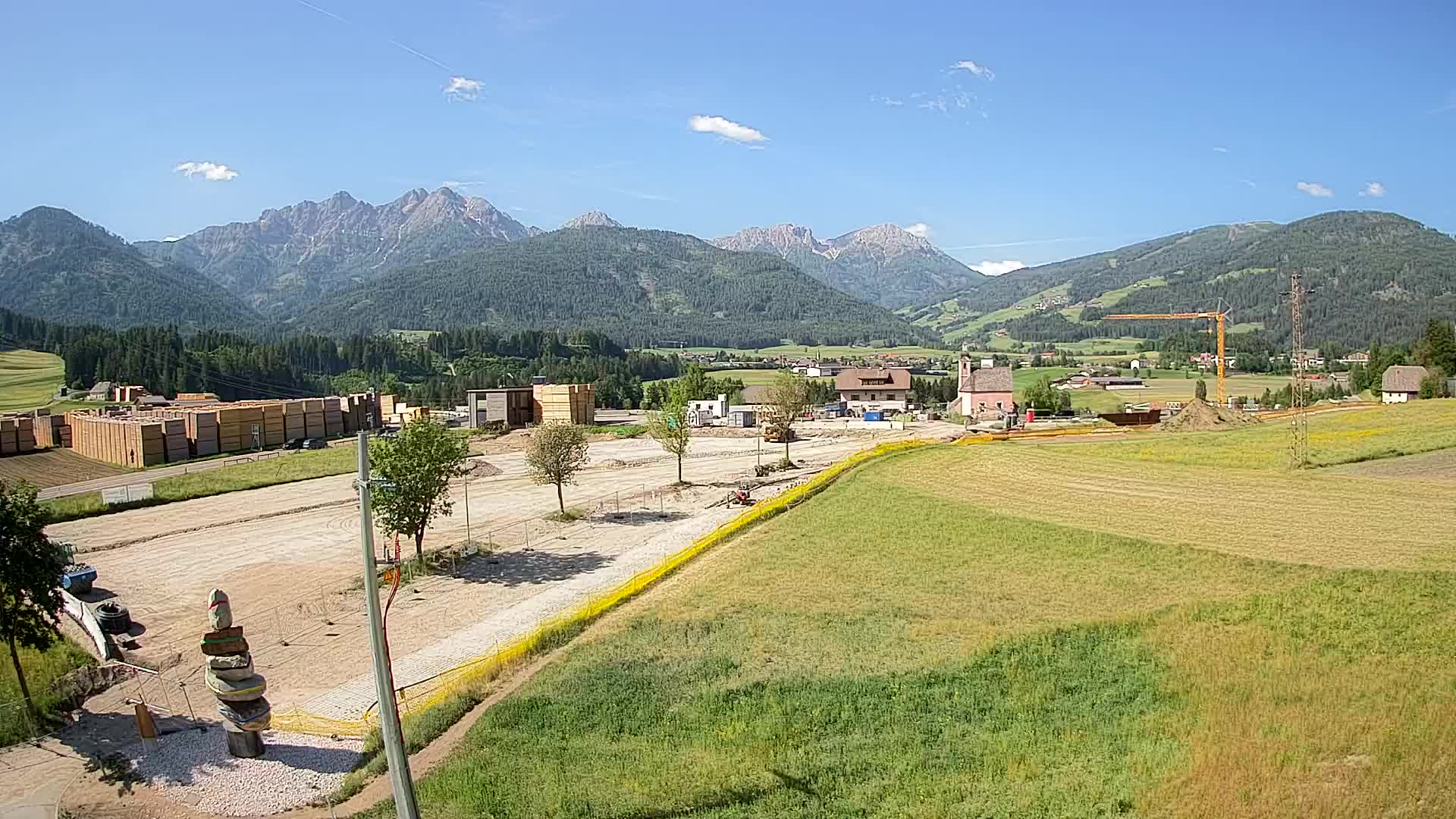 Webcam Rasun / Plan de Corones – Vista live dalla Valle di Anterselva