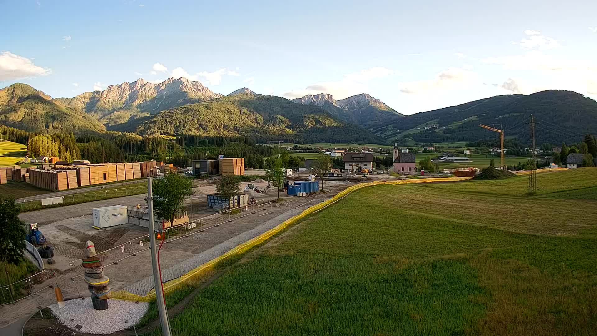 Webcam Rasun / Plan de Corones – Vista live dalla Valle di Anterselva