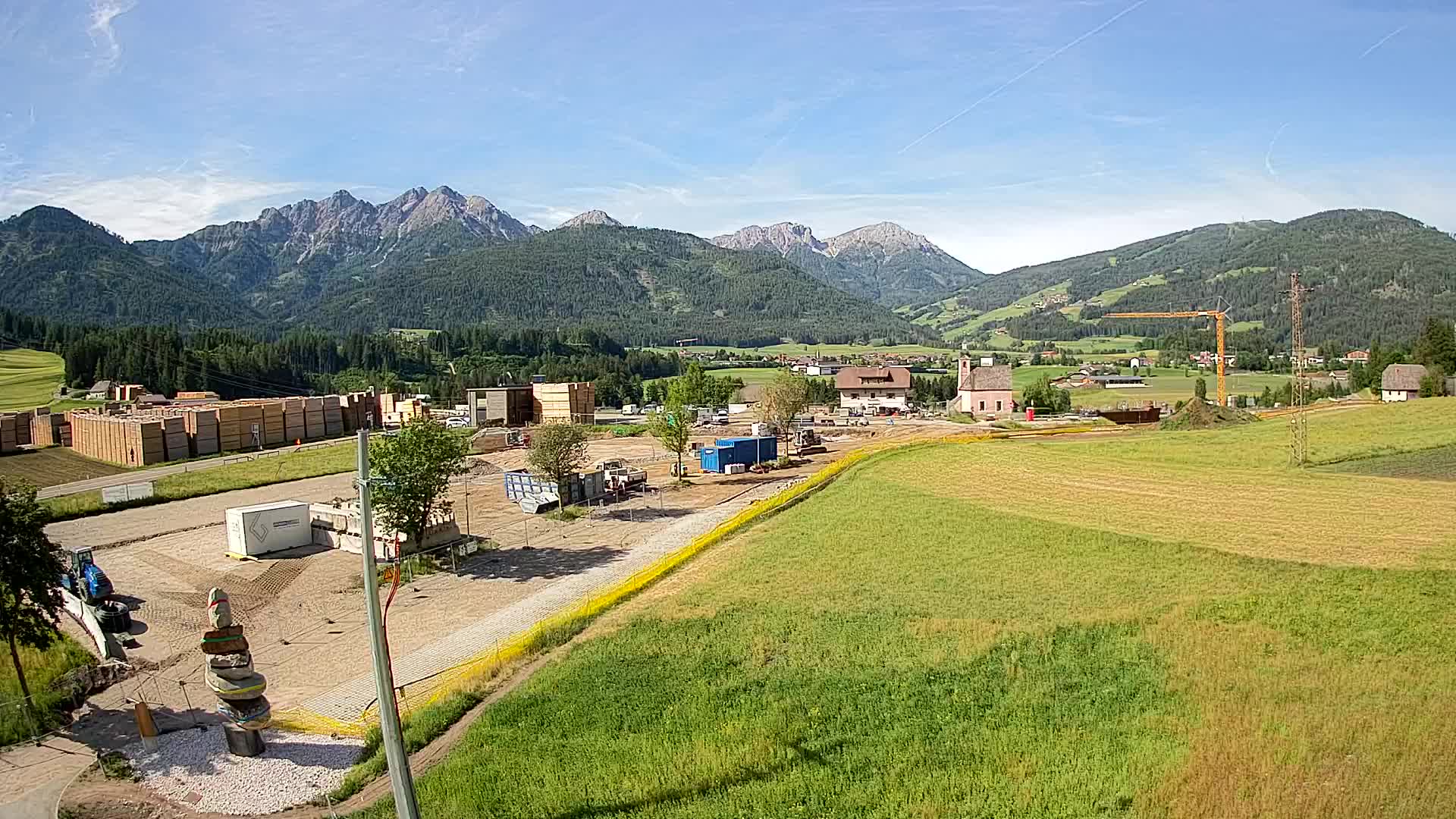 Webcam Rasun / Plan de Corones – Vista live dalla Valle di Anterselva