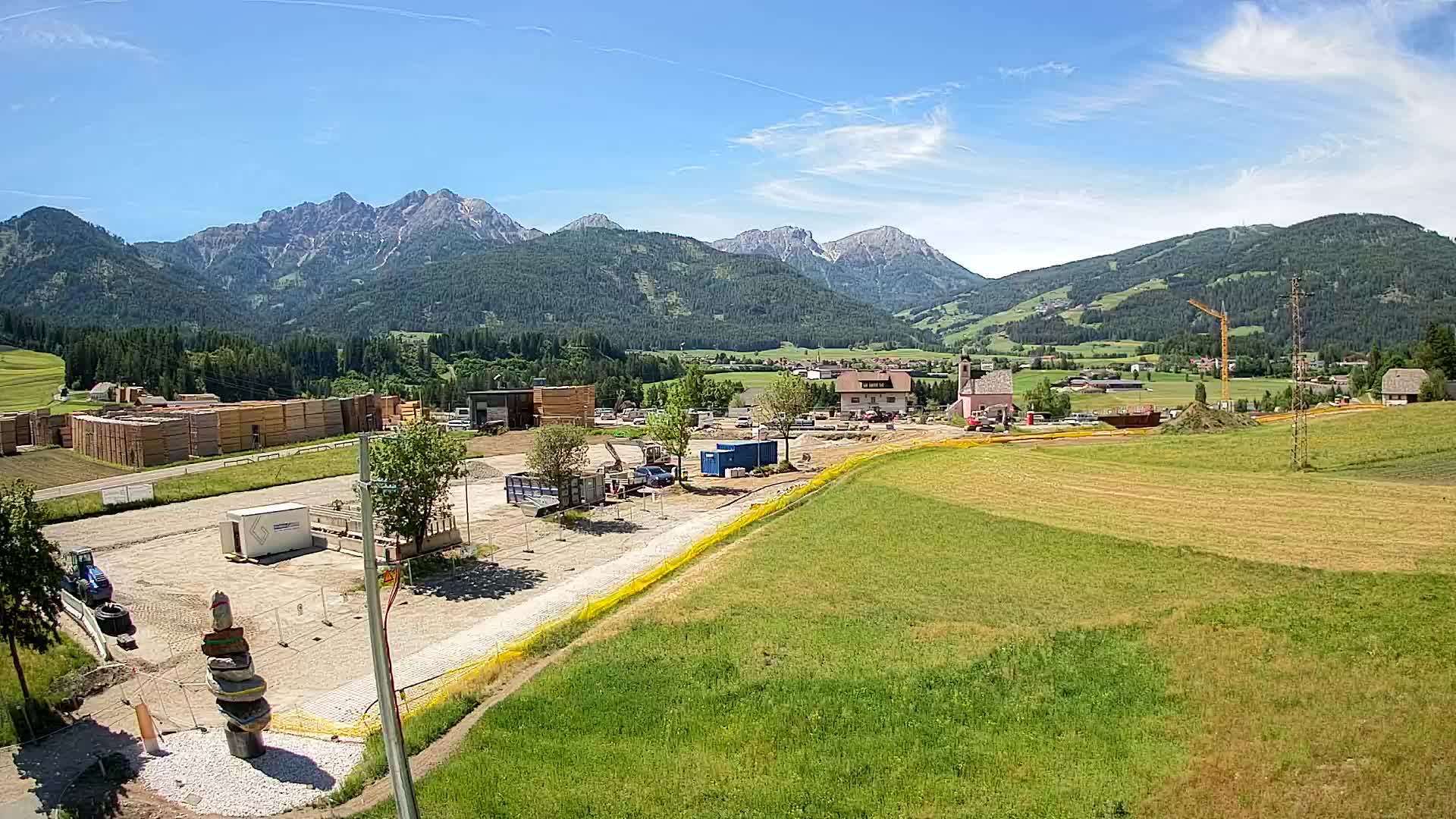 Webcam Rasun / Plan de Corones – Vista live dalla Valle di Anterselva