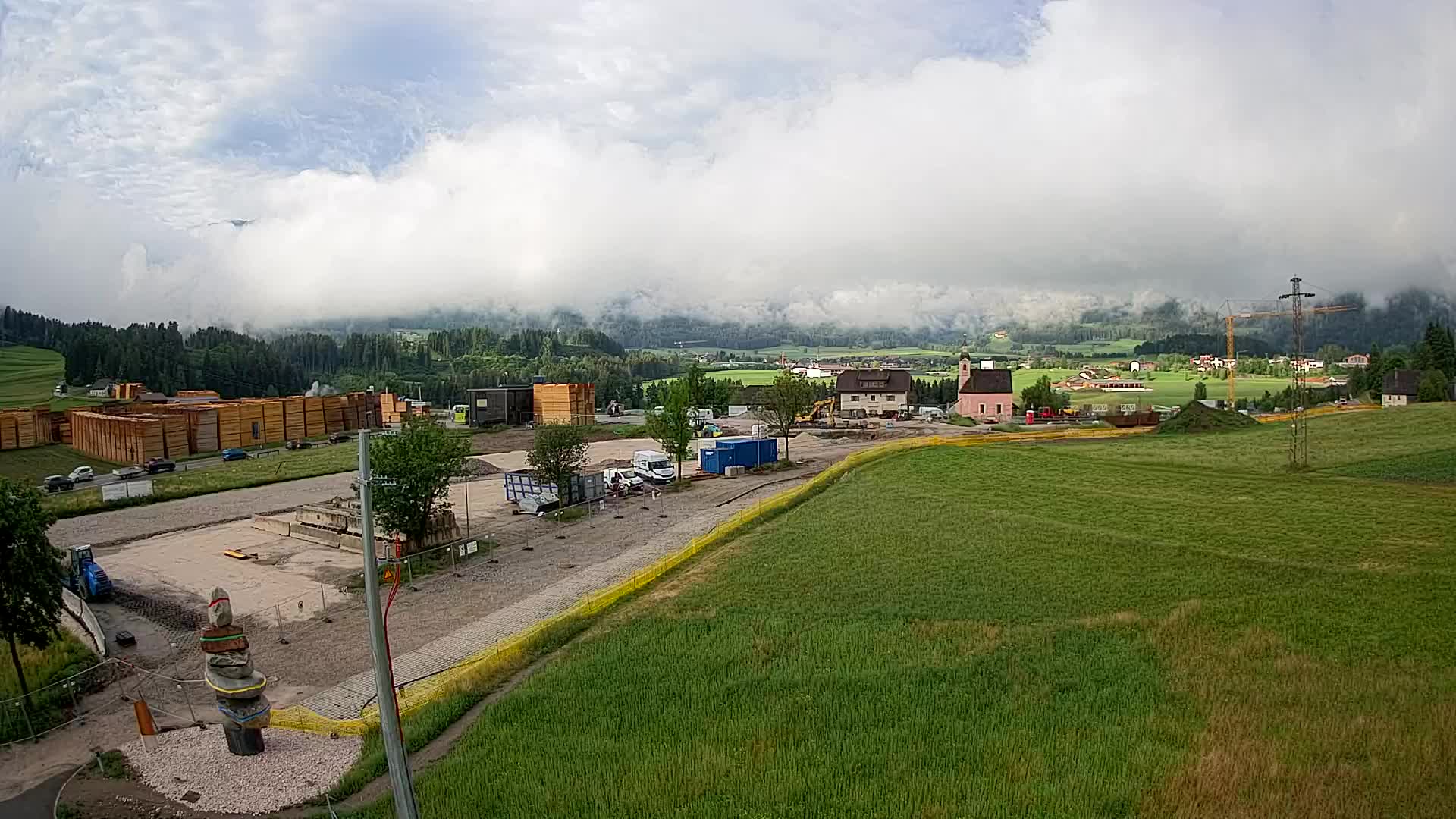 Webcam Rasun / Plan de Corones – Vista live dalla Valle di Anterselva