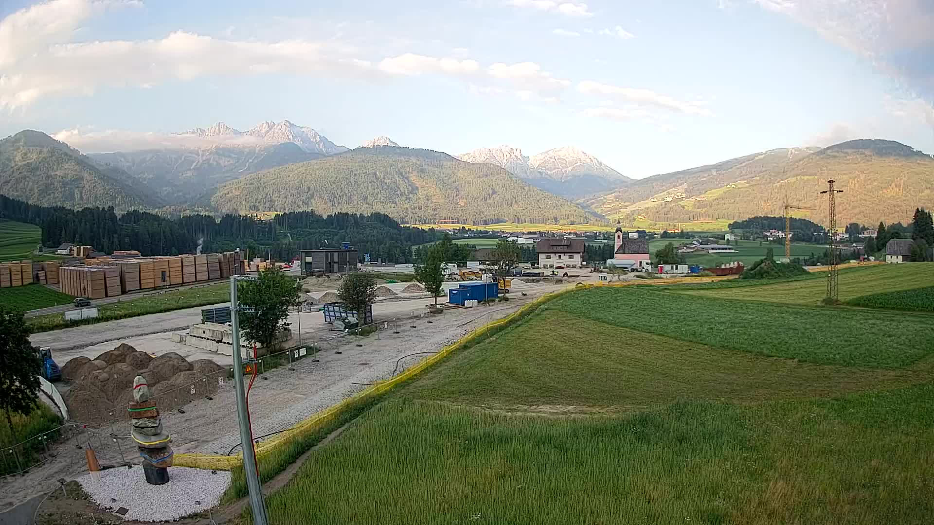 Webcam Rasun / Plan de Corones – Vista live dalla Valle di Anterselva