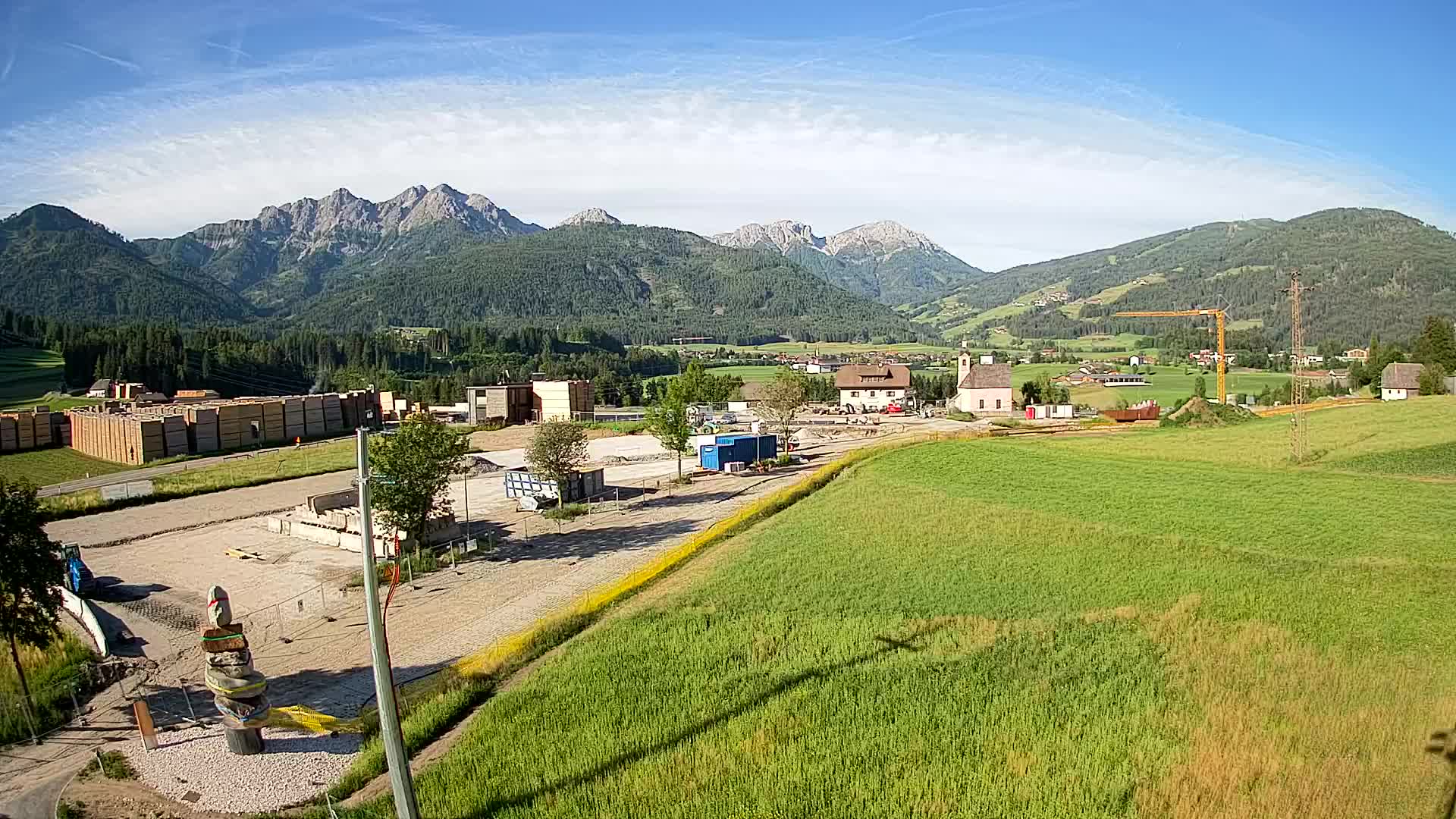 Webcam Rasun / Plan de Corones – Vista live dalla Valle di Anterselva
