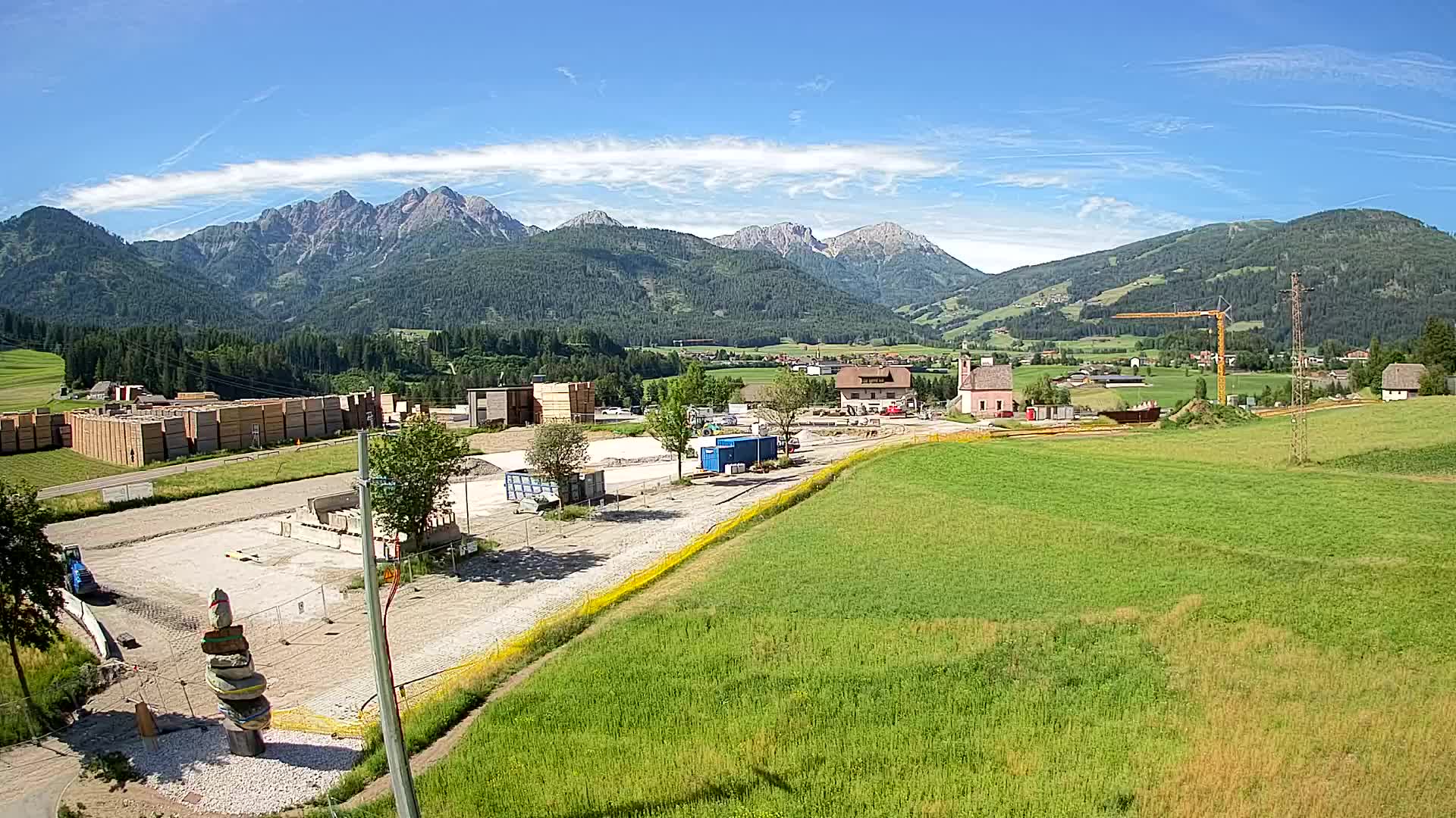 Webcam Rasun / Plan de Corones – Vista live dalla Valle di Anterselva
