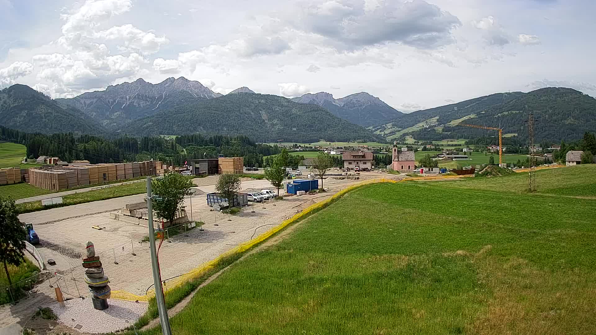 Webcam Rasun / Plan de Corones – Vista live dalla Valle di Anterselva