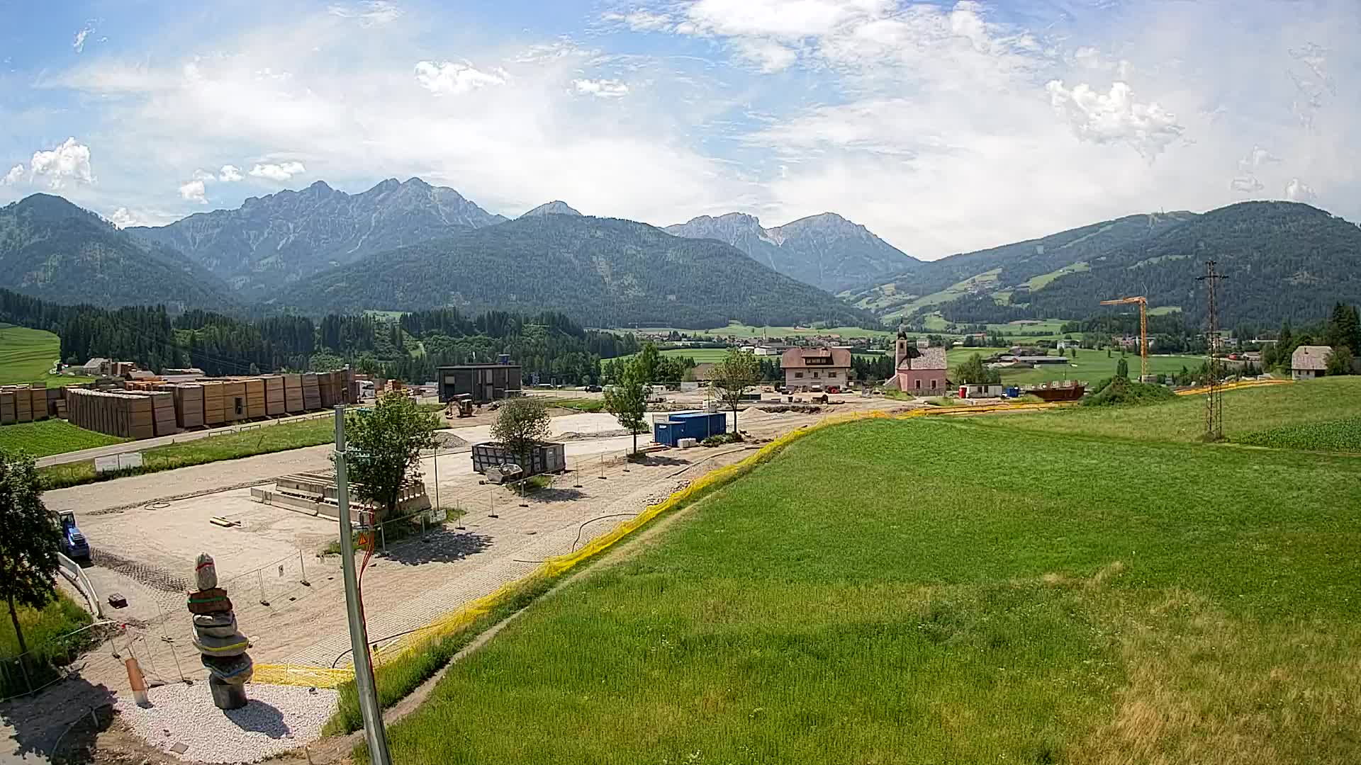 Webcam Rasun / Plan de Corones – Vista live dalla Valle di Anterselva