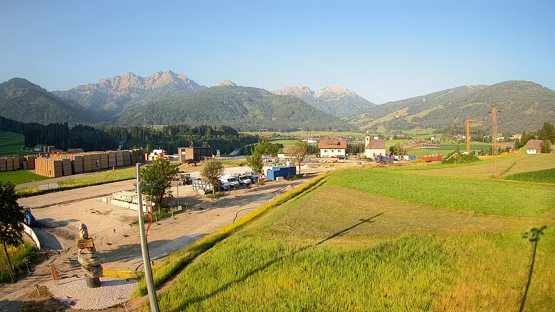 Webcam Rasun / Plan de Corones – Vista live dalla Valle di Anterselva