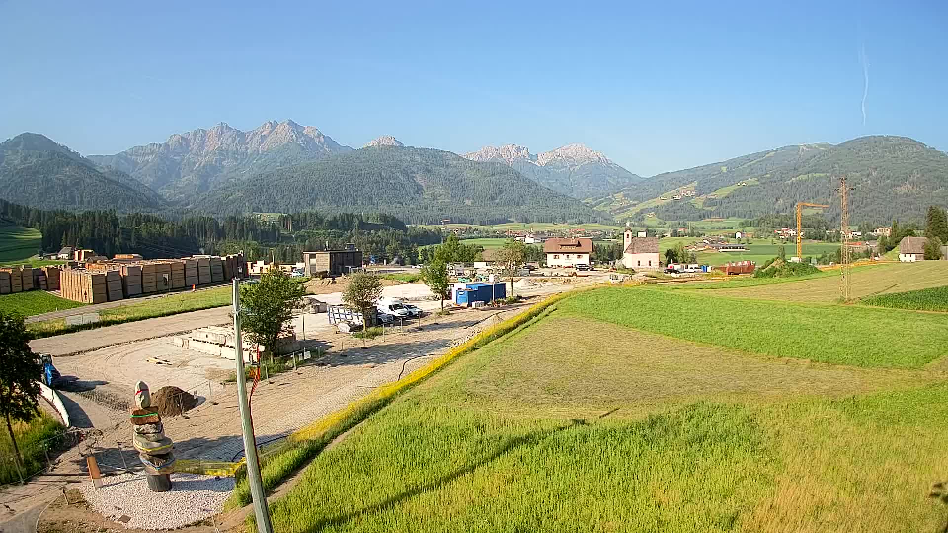 Webcam Rasun / Plan de Corones – Vista live dalla Valle di Anterselva