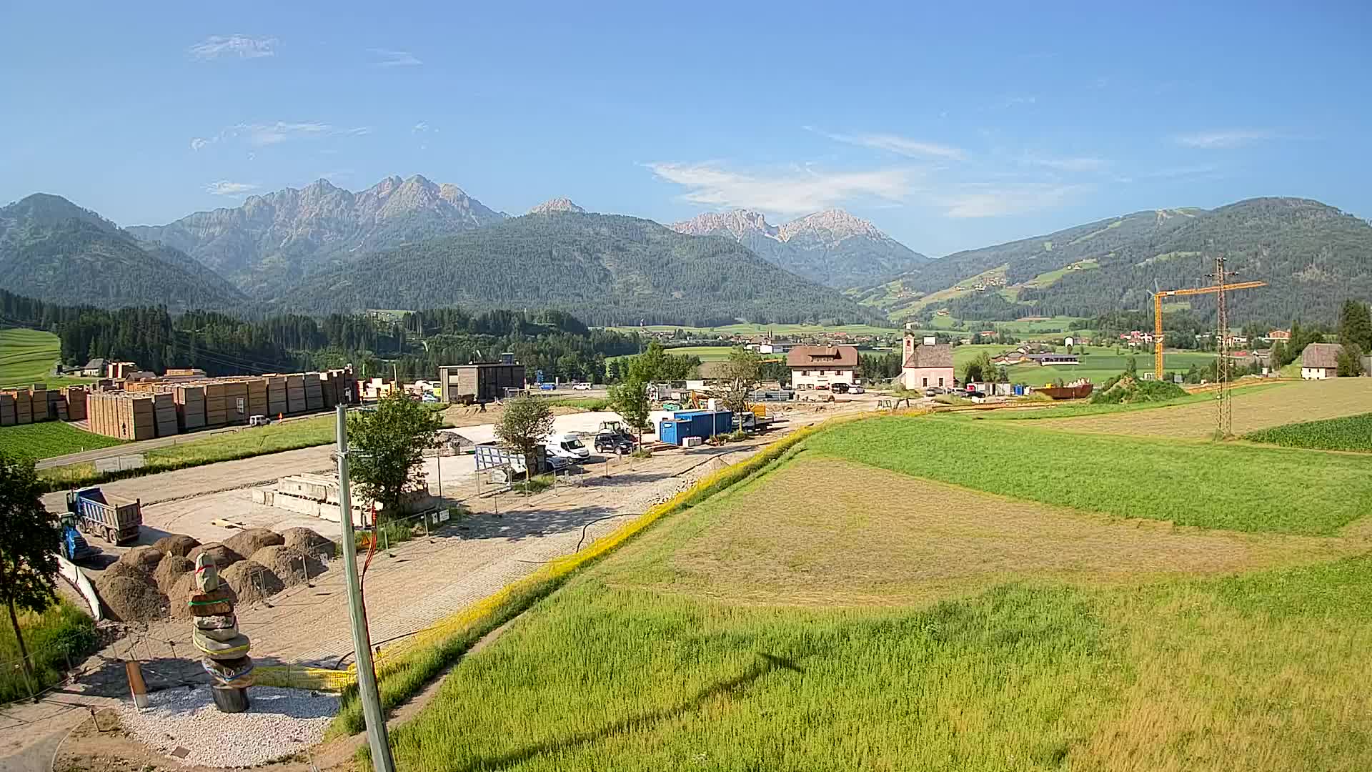Webcam Rasun / Plan de Corones – Vista live dalla Valle di Anterselva