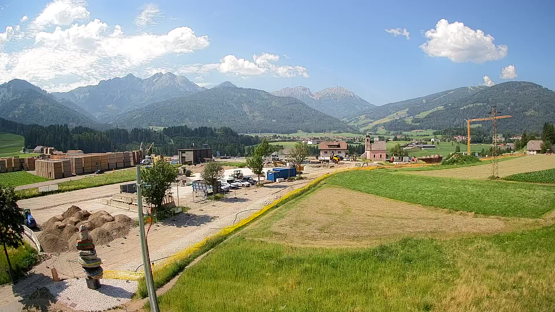 Webcam Rasun / Plan de Corones – Vista live dalla Valle di Anterselva