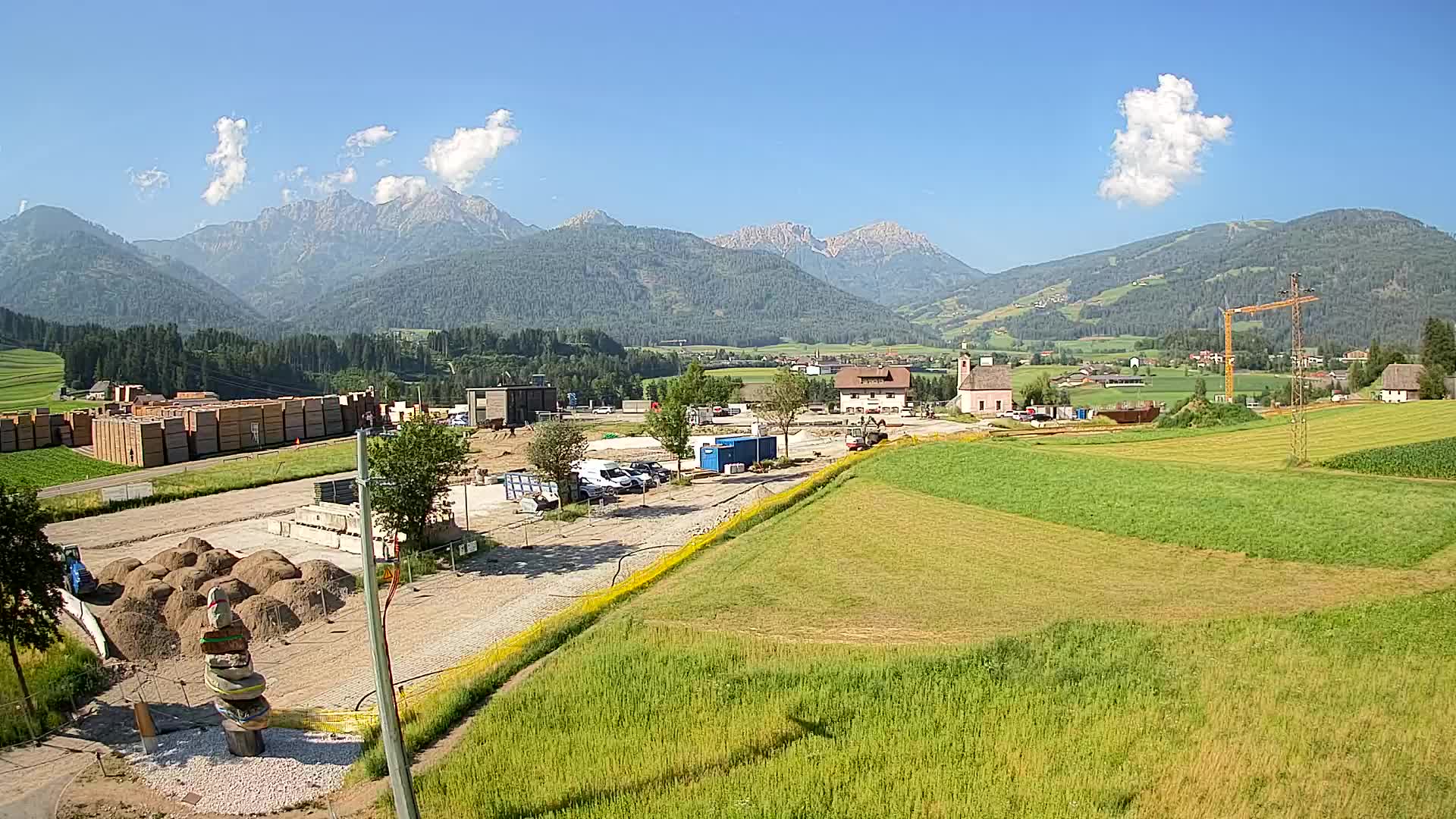 Webcam Rasun / Plan de Corones – Vista live dalla Valle di Anterselva