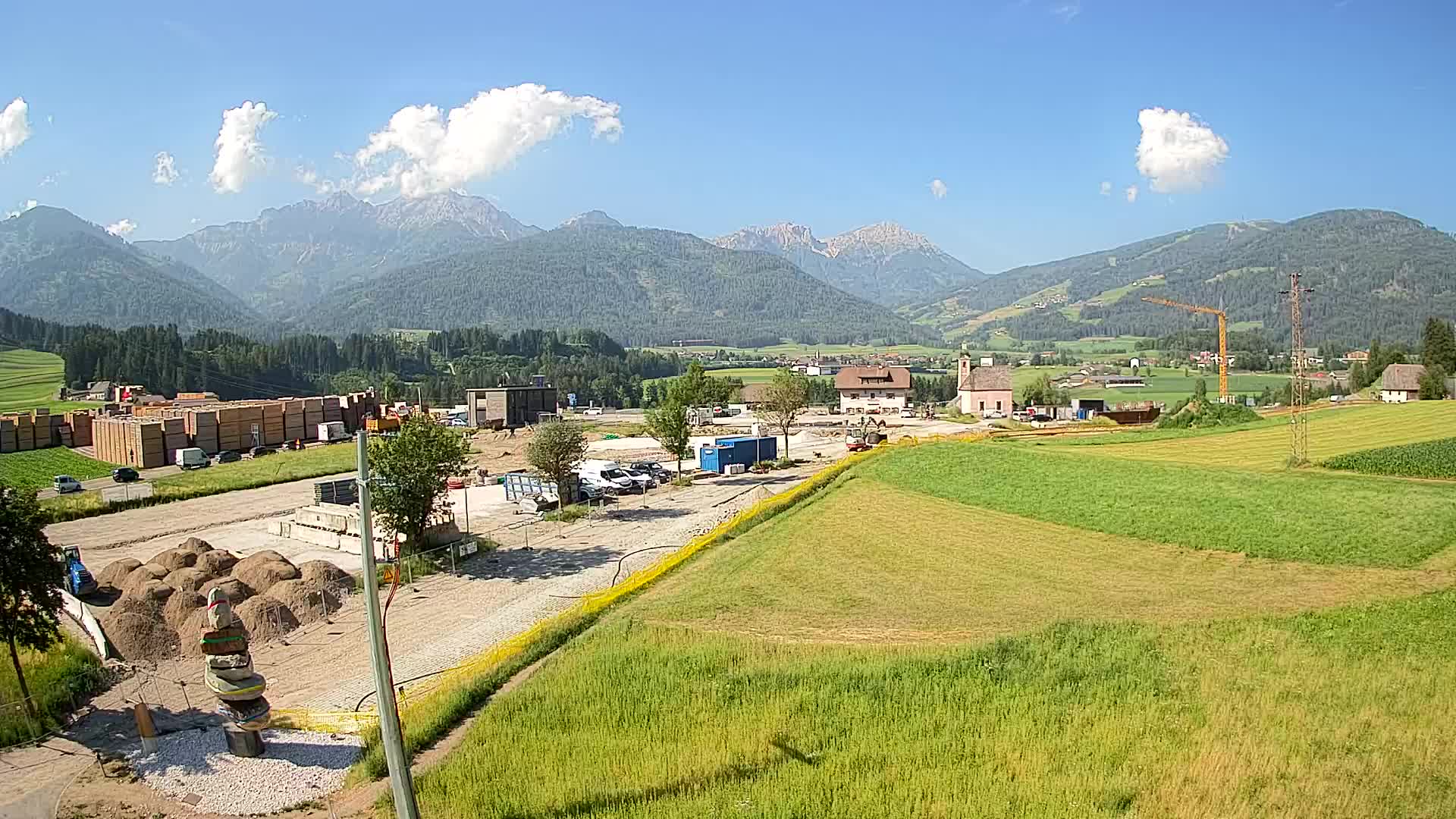 Webcam Rasun / Plan de Corones – Vista live dalla Valle di Anterselva