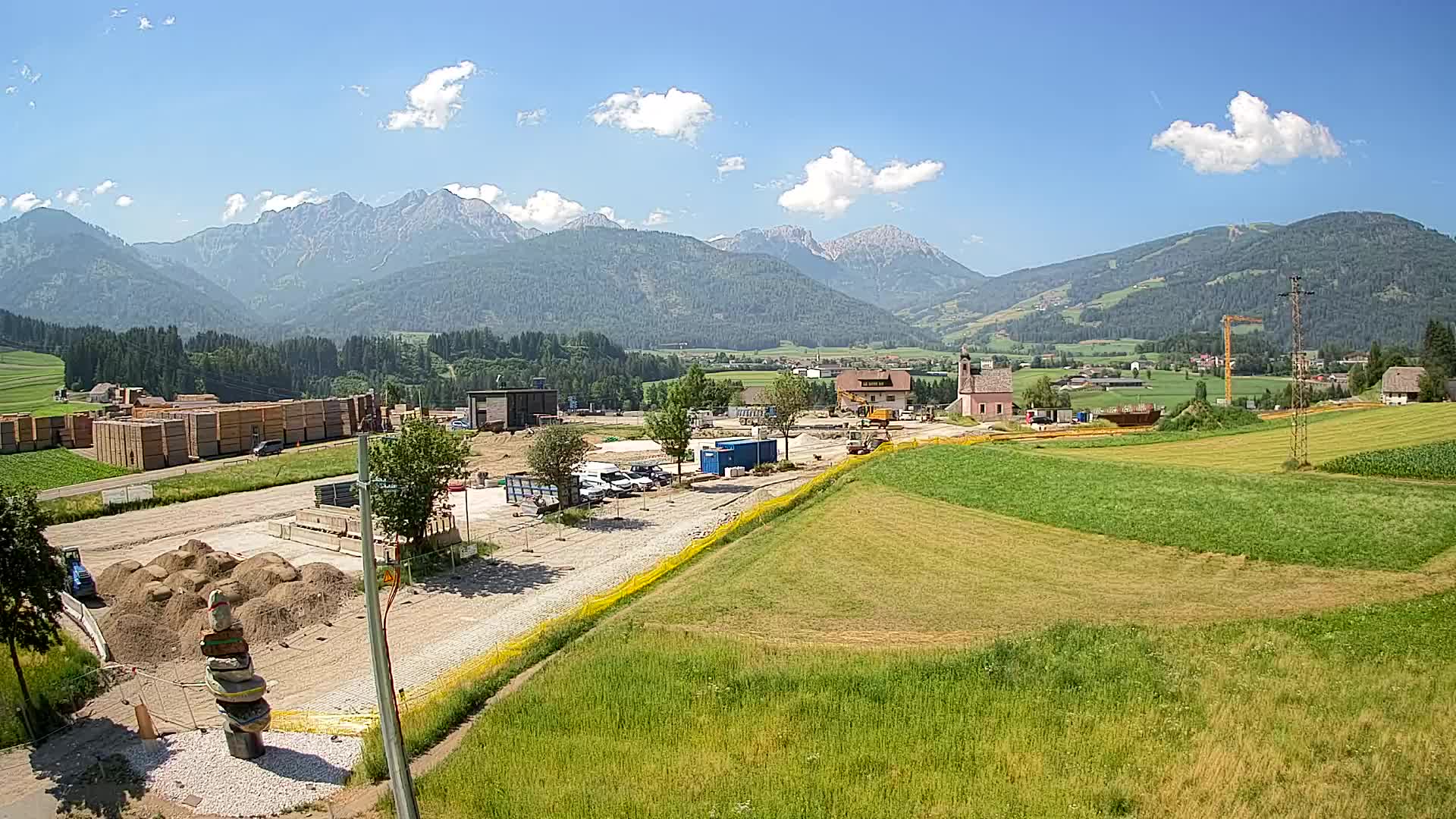 Webcam Rasun / Plan de Corones – Vista live dalla Valle di Anterselva