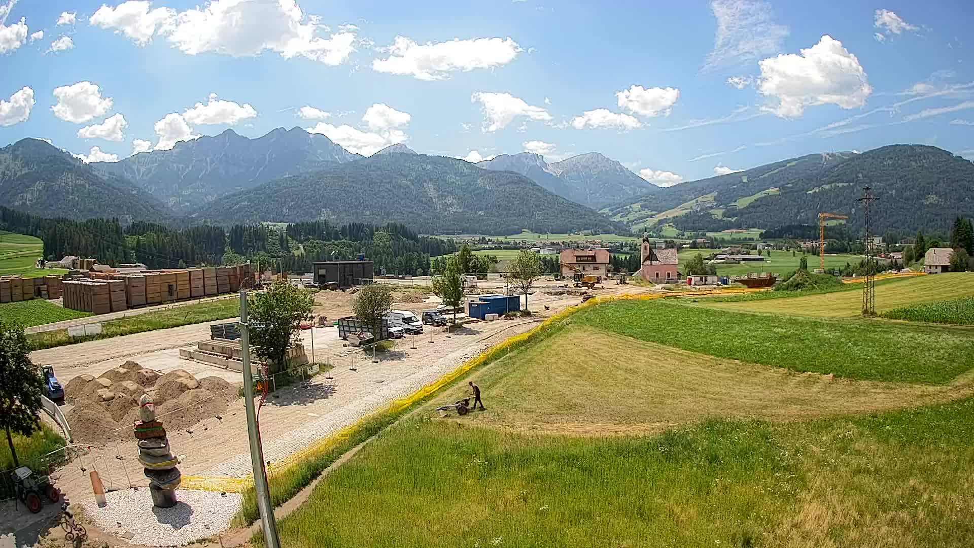 Webcam Rasun / Plan de Corones – Vista live dalla Valle di Anterselva