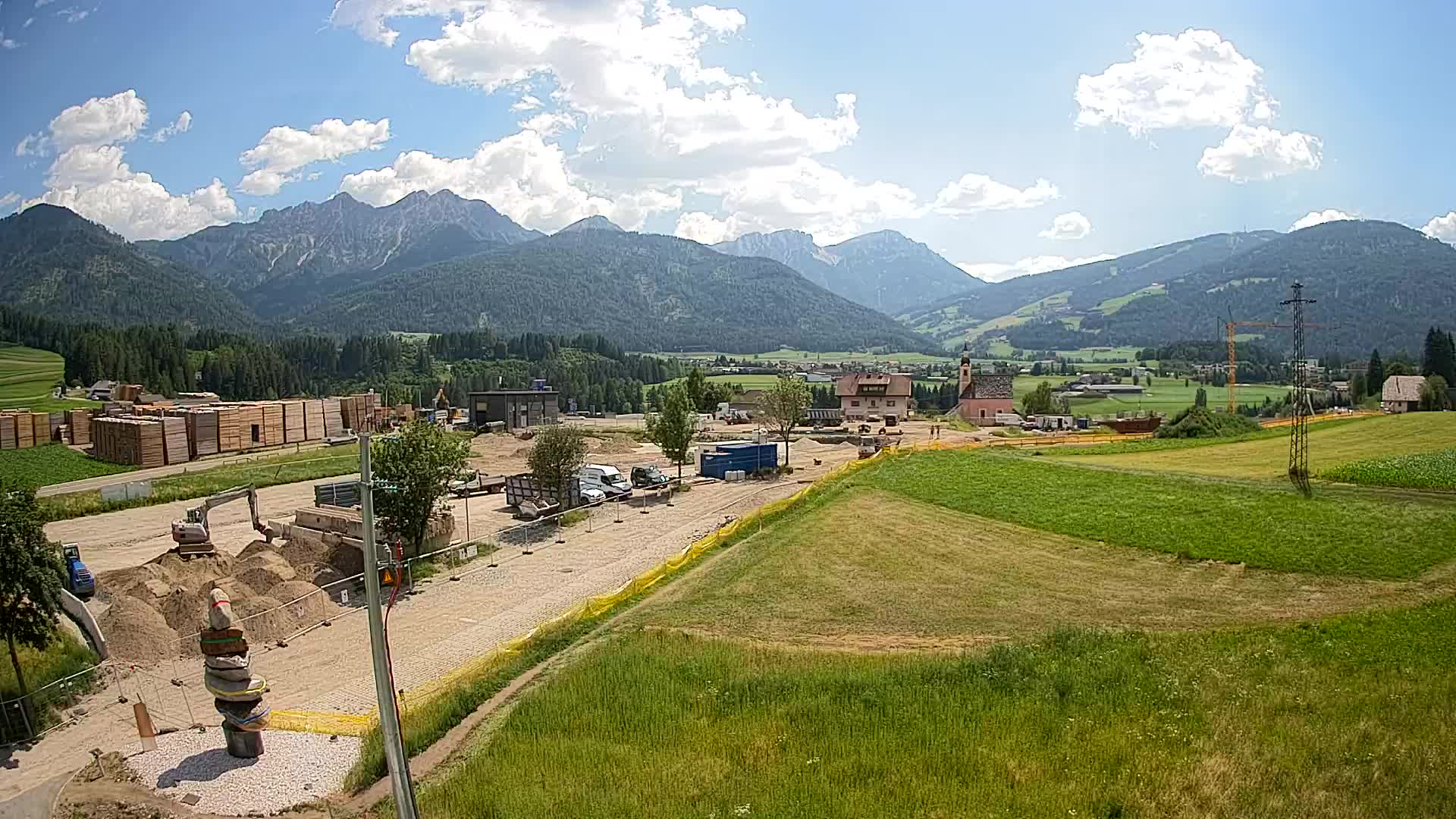 Webcam Rasun / Plan de Corones – Vista live dalla Valle di Anterselva