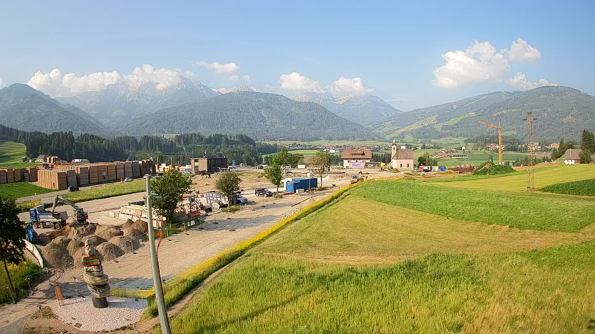 Webcam Rasun / Plan de Corones – Vista live dalla Valle di Anterselva