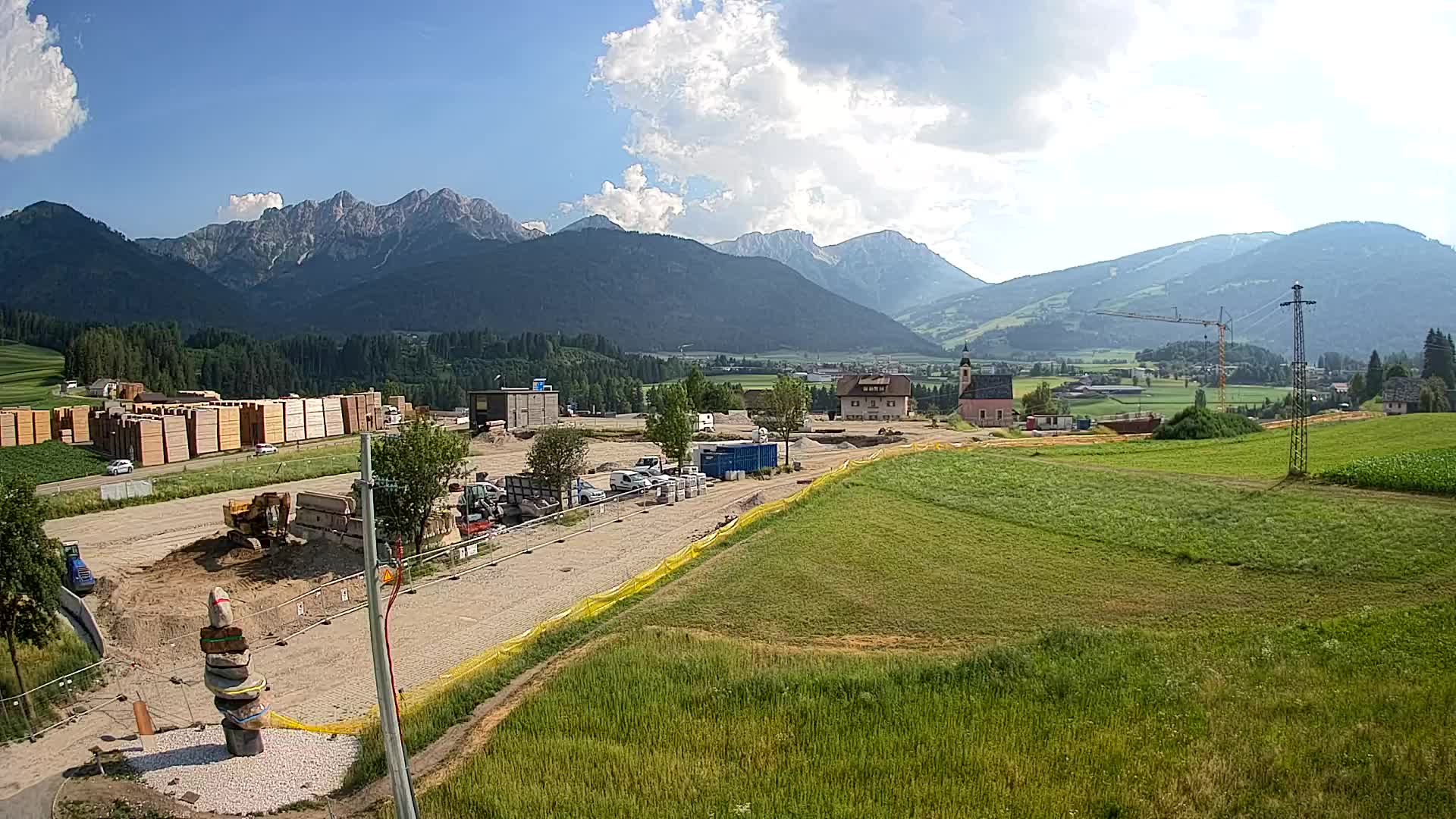 Webcam Rasun / Plan de Corones – Vista live dalla Valle di Anterselva