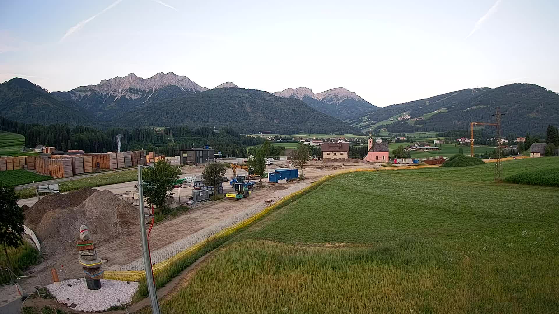 Webcam Rasun / Plan de Corones – Vista live dalla Valle di Anterselva