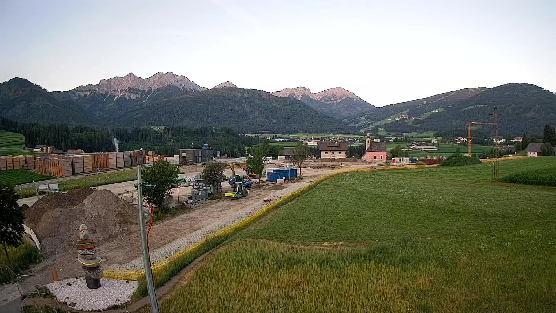 Webcam Rasun / Plan de Corones – Vista live dalla Valle di Anterselva