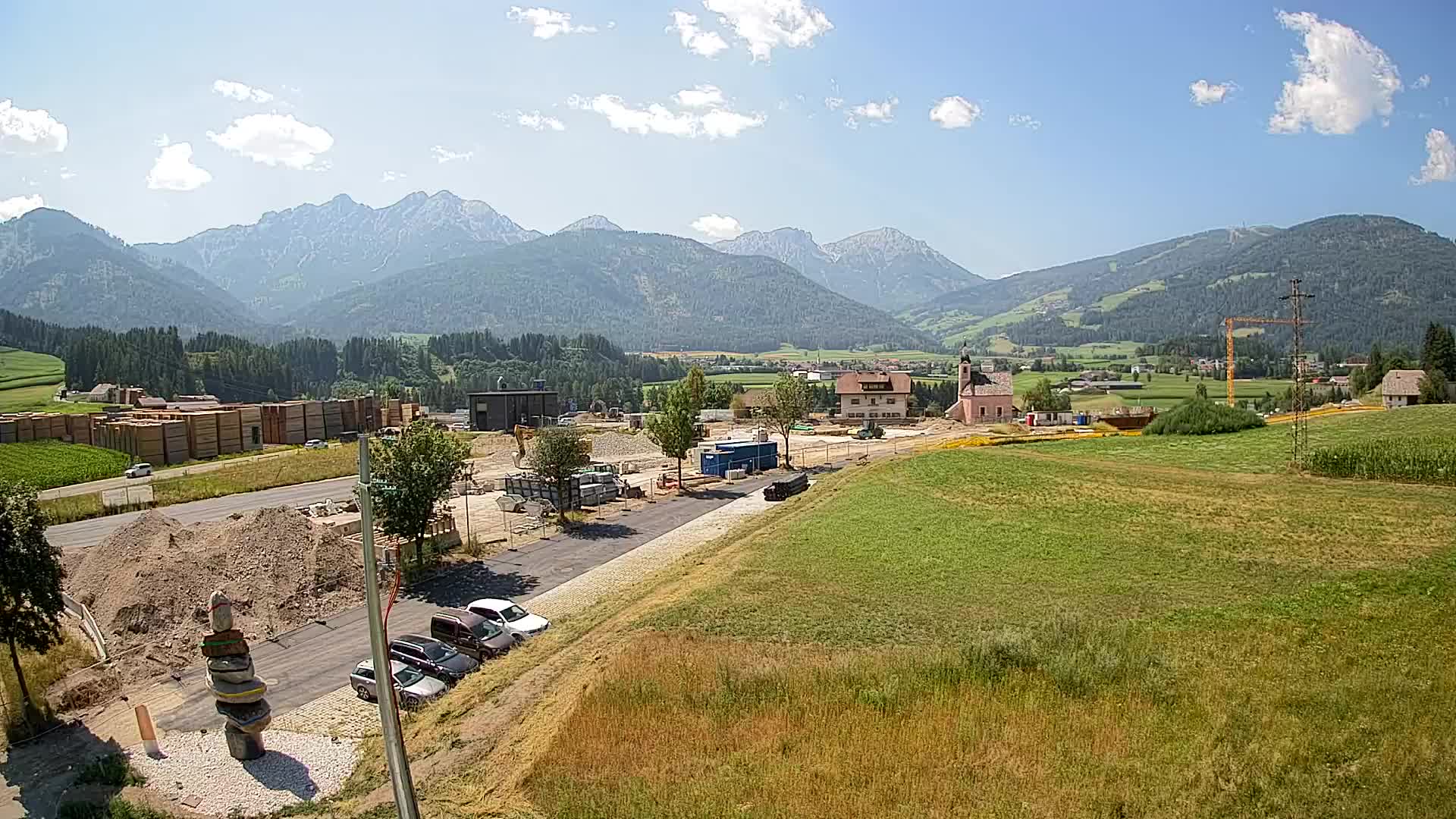 Webcam Rasun / Plan de Corones – Vista live dalla Valle di Anterselva
