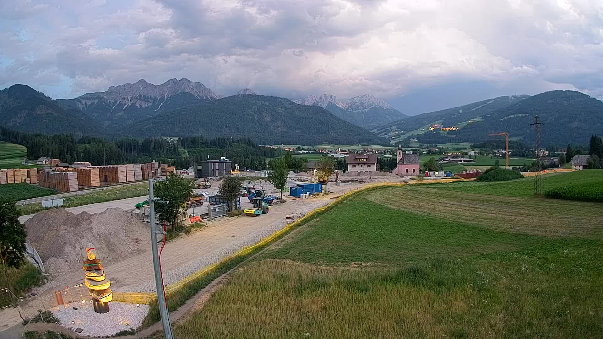 Webcam Rasun / Plan de Corones – Vista live dalla Valle di Anterselva