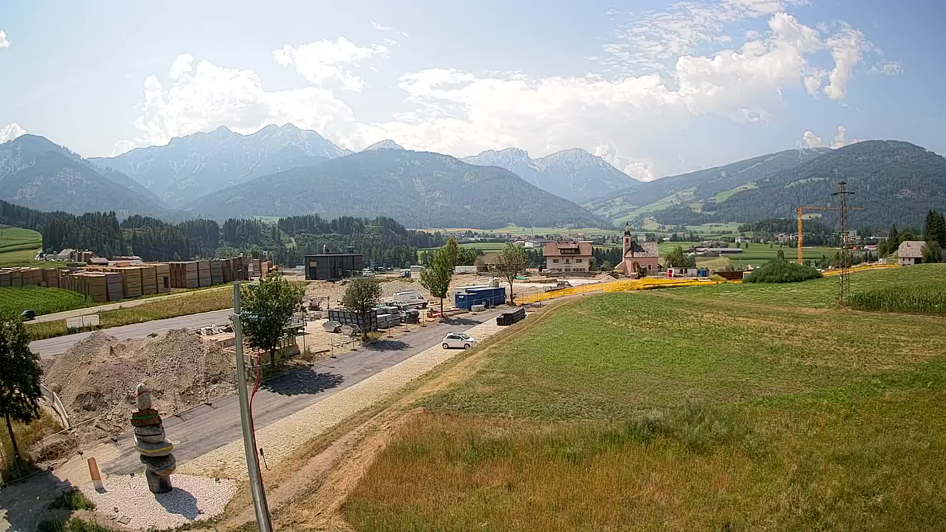 Webcam Rasun / Plan de Corones – Vista live dalla Valle di Anterselva